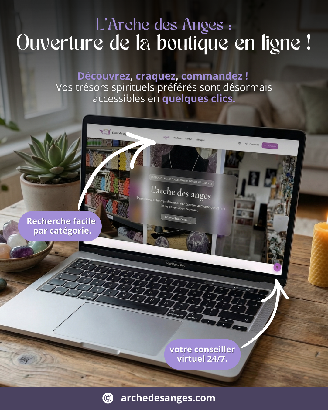 L'Arche des Anges Tahiti, Votre Boutique Spirituelle Facebook ad: L'Arche des Anges