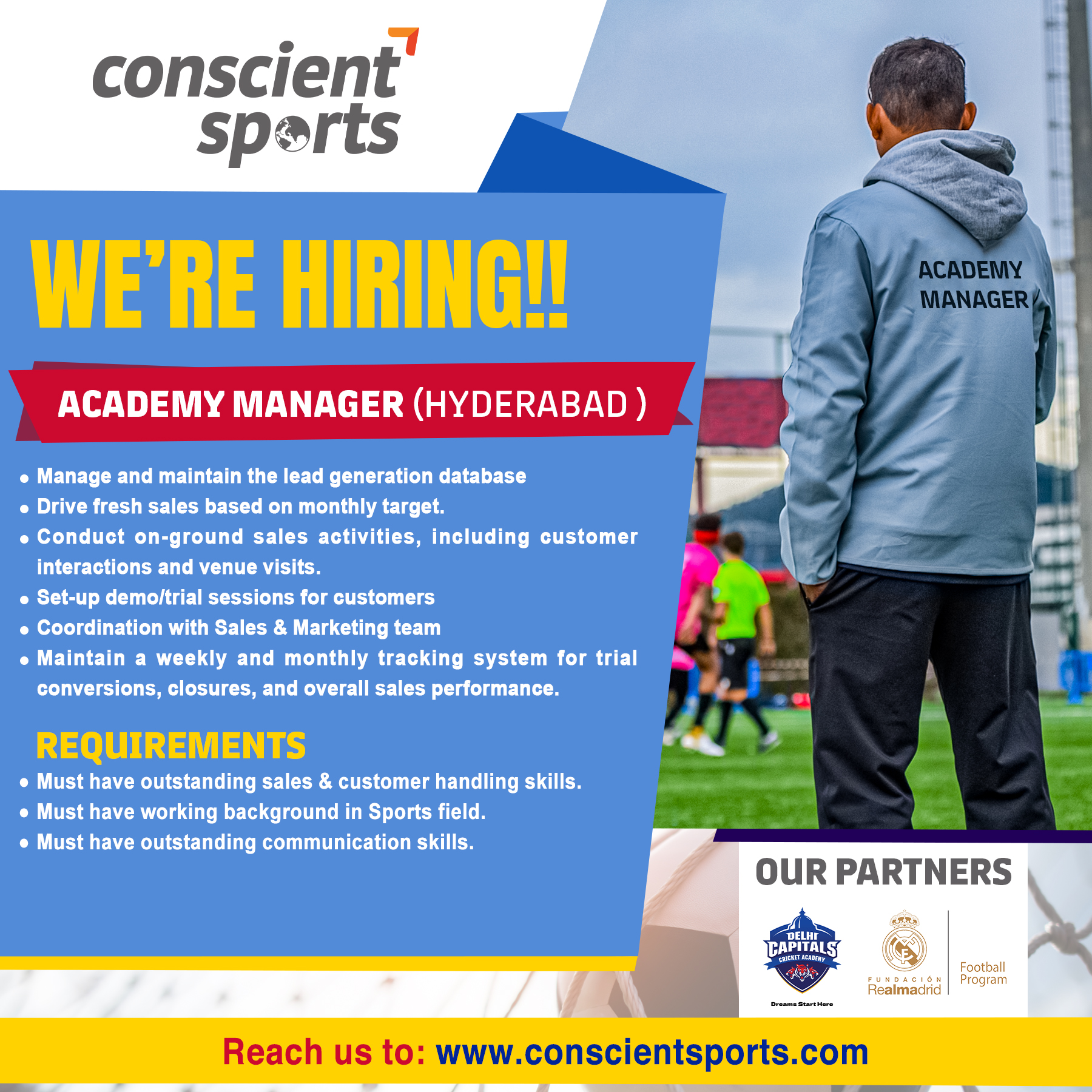 RMF India - Partner Conscient Sports Facebook ad