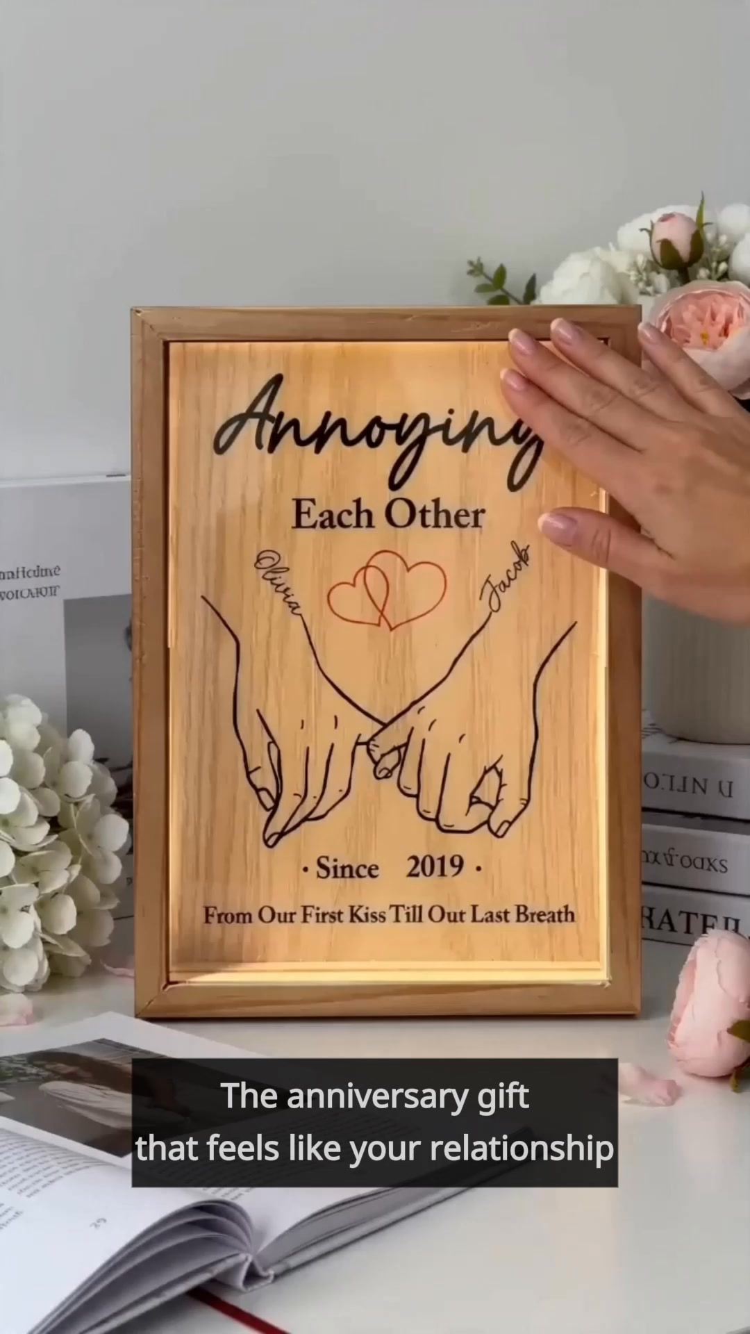 Unique Gifts - Duconspace Facebook ad: Looking for an anniversary gift that feels personal…