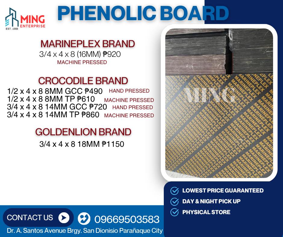 Ming Enterprise Hardware and Construction Supply Facebook ad: New stocks just arrived!