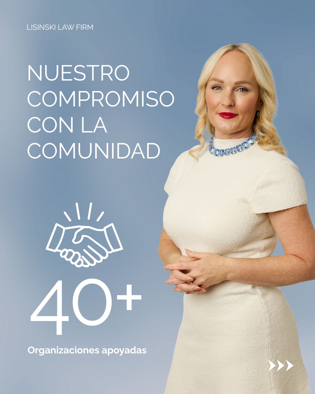 Abogada Angel Lisinski Facebook ad: Nos llena de orgullo poder apoyar a tantas…
