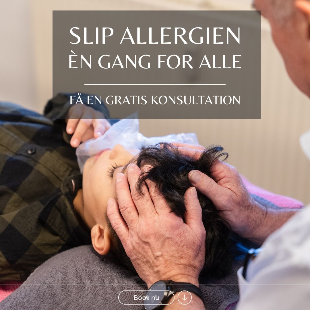 Naturmedicinsk klinik Svendborg Facebook ad: Sig farvel til allergi (gratis undersøgelse)