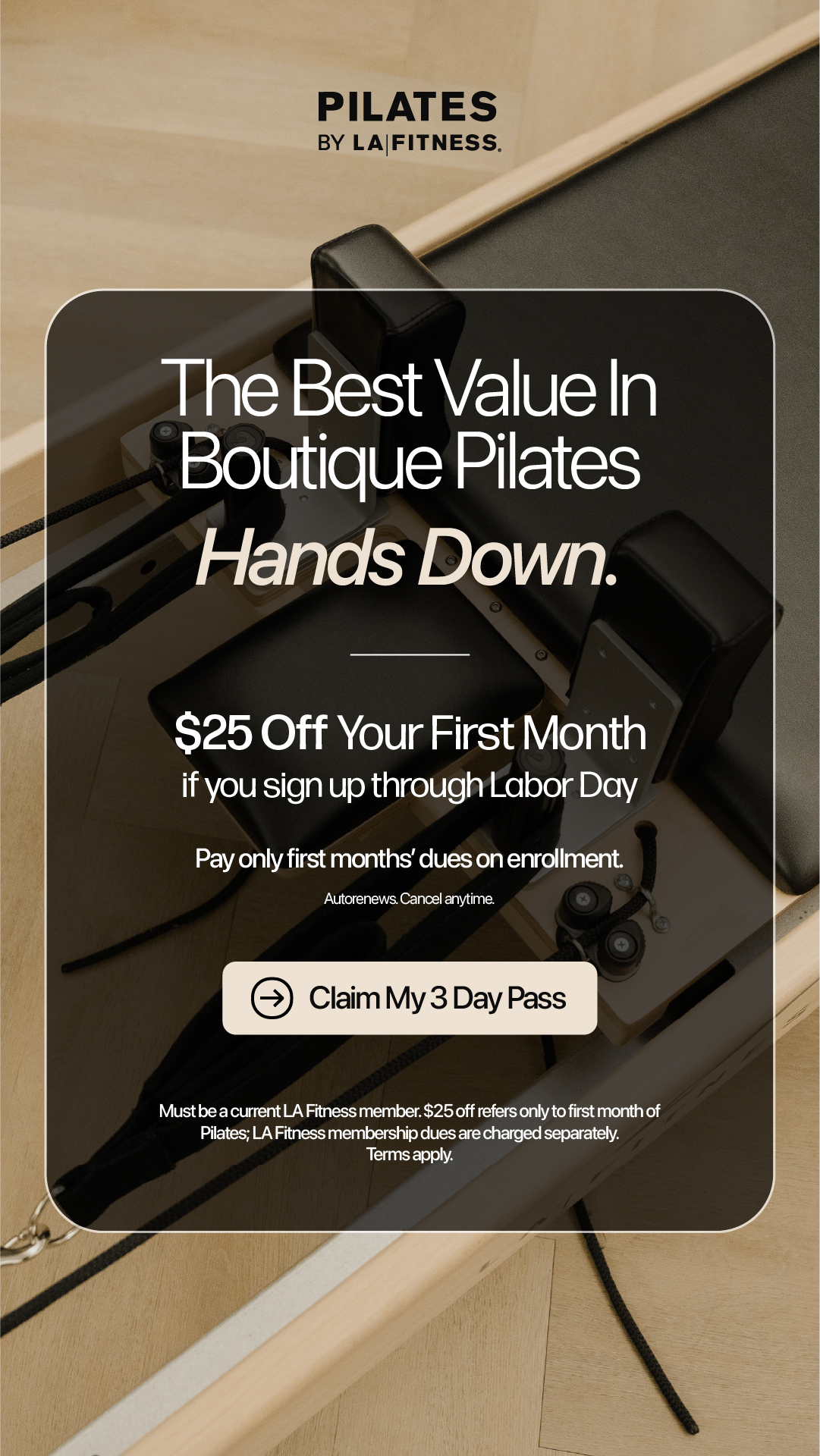 LA Fitness Facebook ad