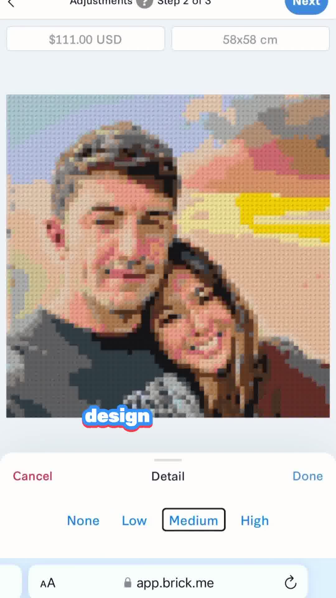 Brick Me Facebook ad: Brick Your Pics