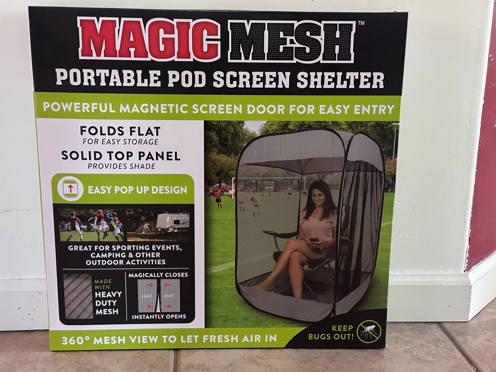 Ranga Delp Facebook ad: Portable pod shelter