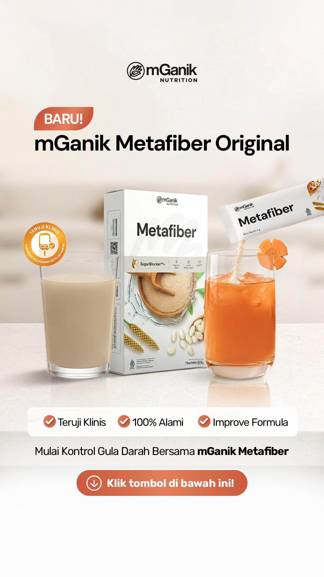 mGanik Metafiber Solusi Diabetes Facebook ad