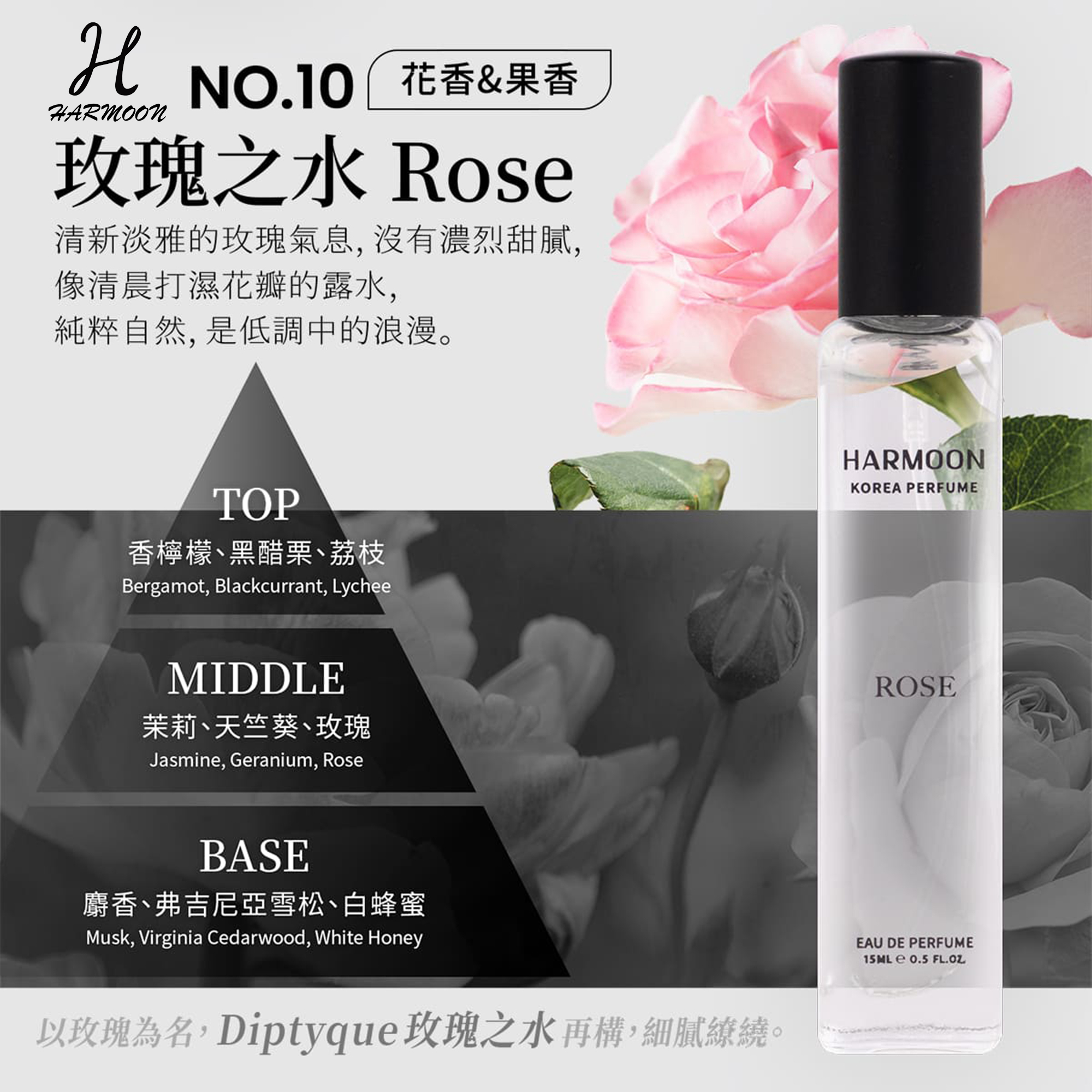 Harmoon 韓慕 Facebook ad: 一瓶不用500,就能找到屬於你的香氣