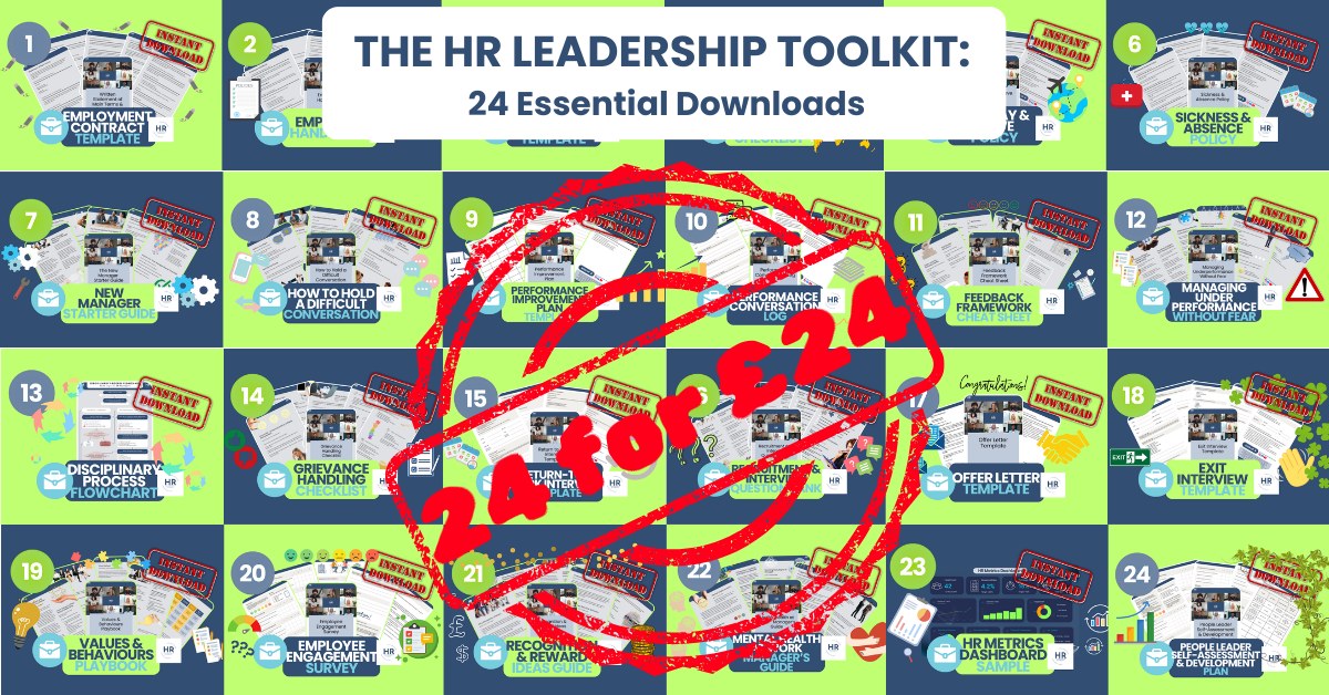HR Leadership Academy Facebook ad: HR Leadership Toolkit: Essential Downloads