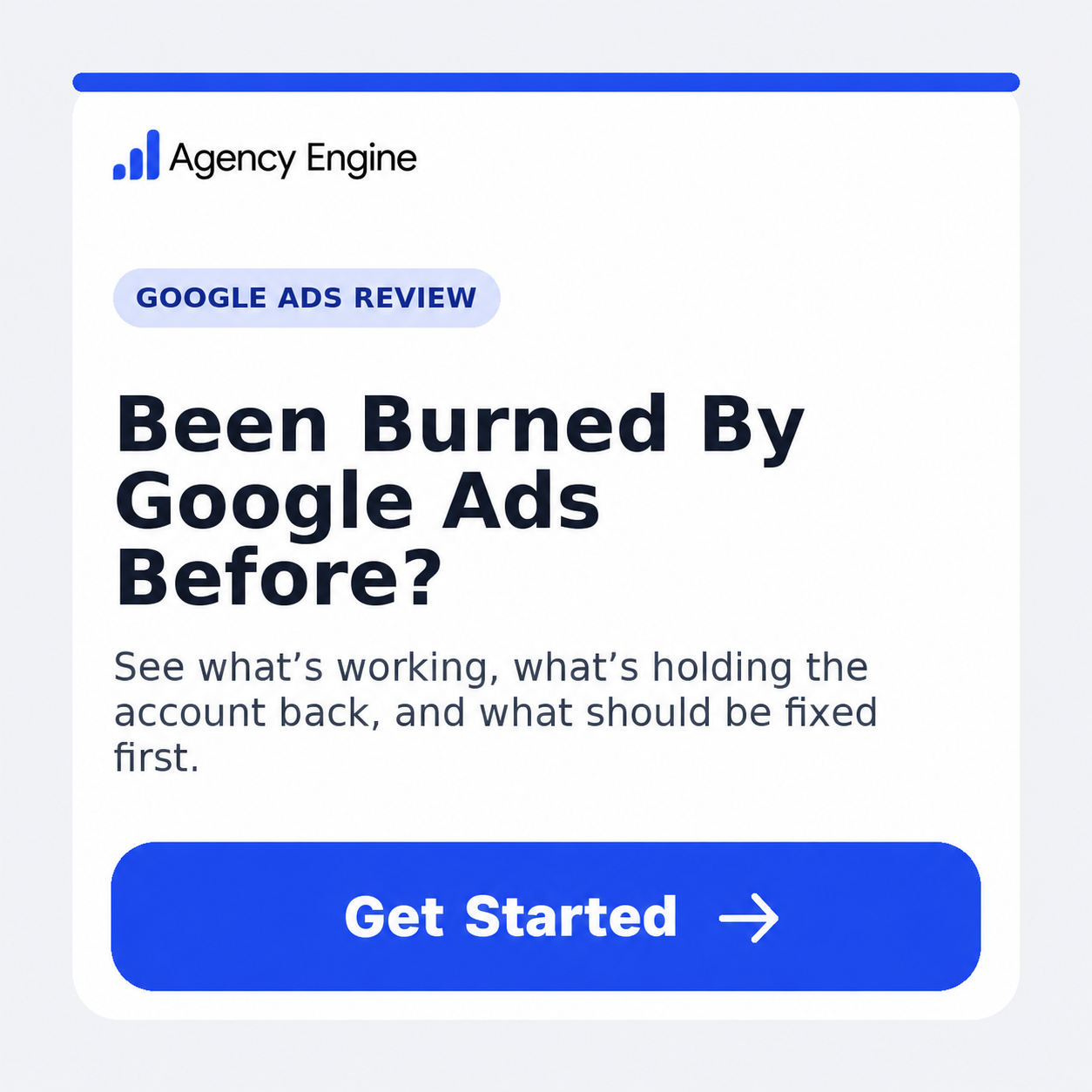 Agency Engine Facebook ad