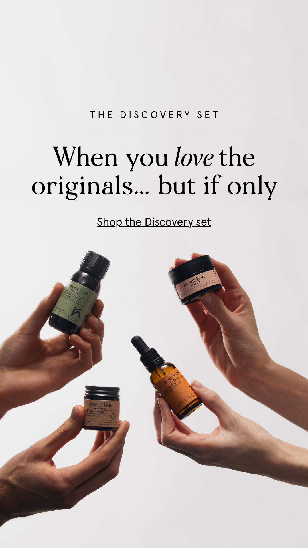 Sweet Bee Organics Facebook ad