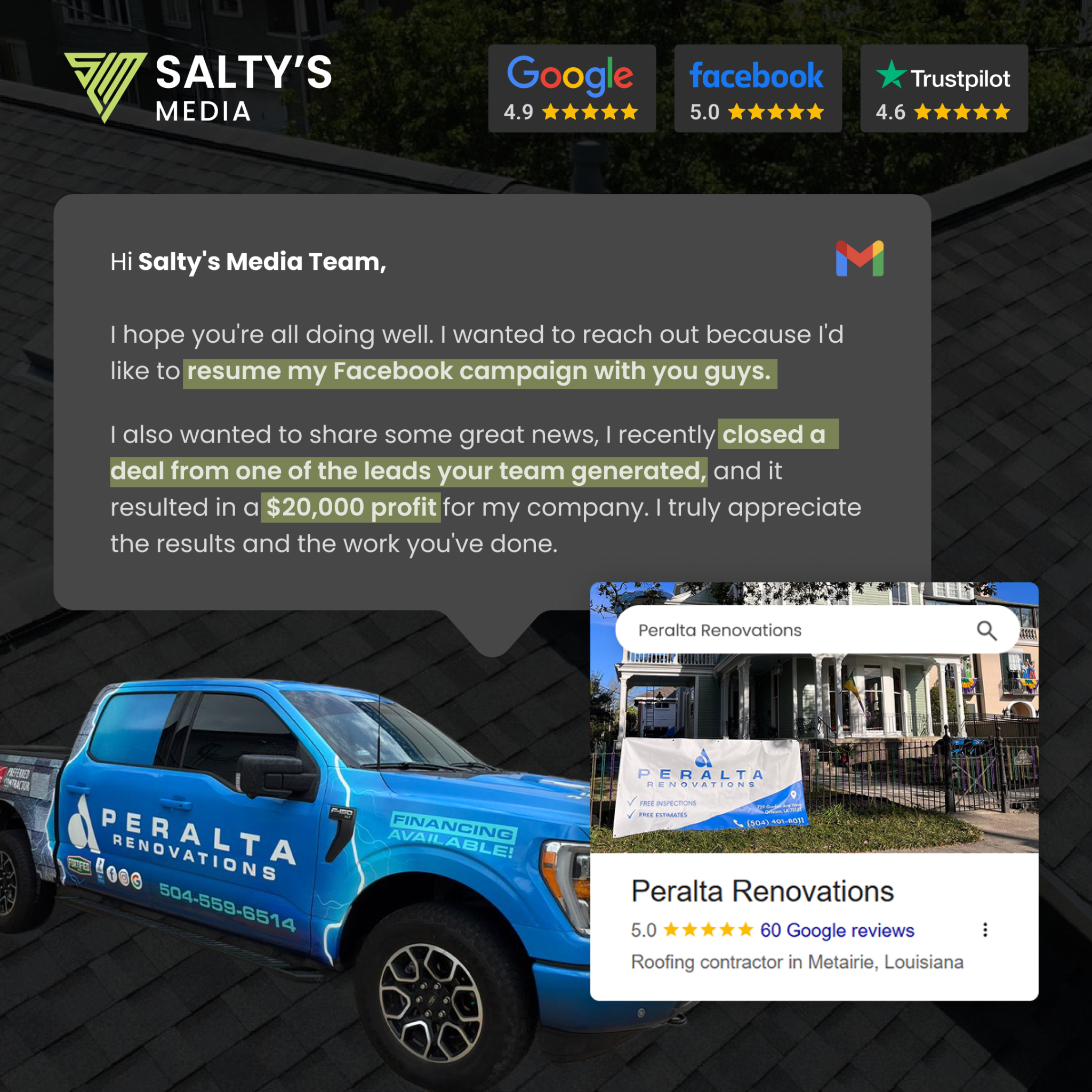 Salty's Media LLC Facebook ad