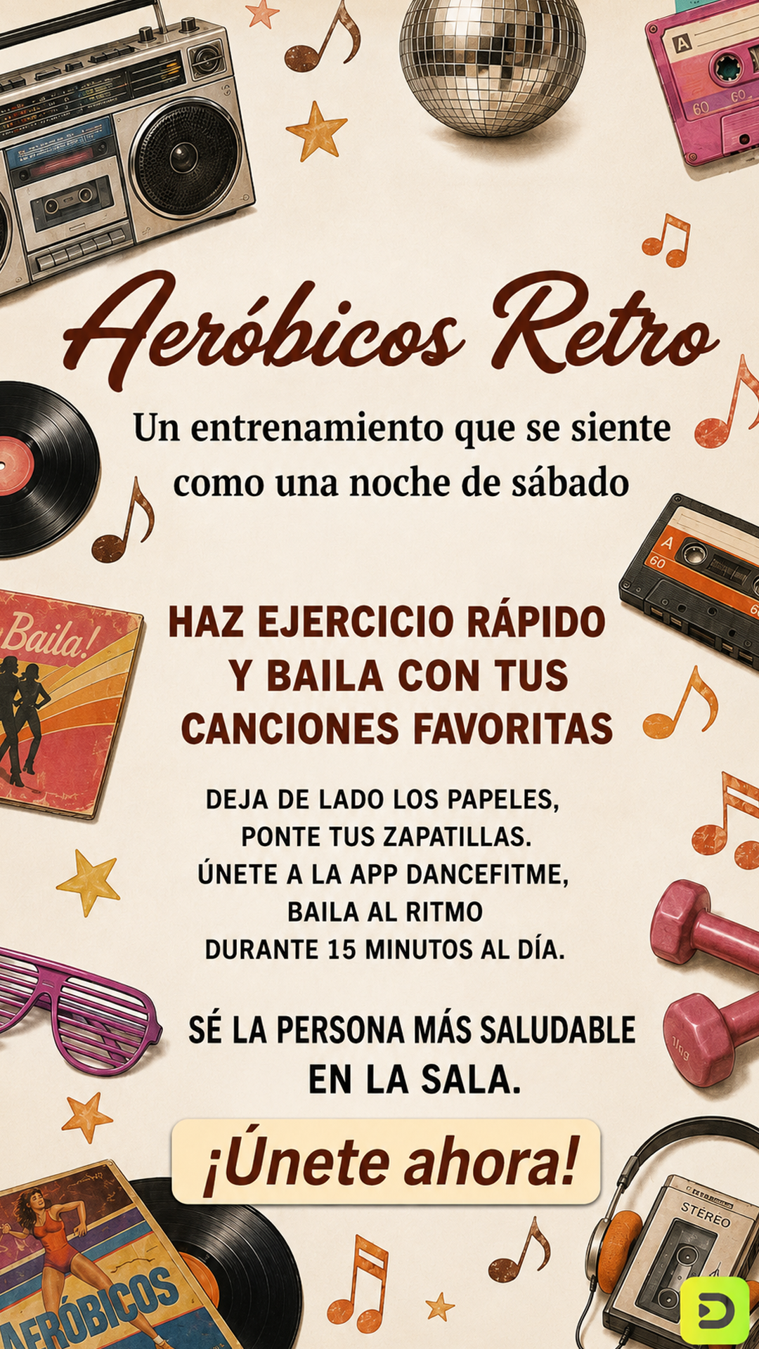 28 day weight loss dance workout Facebook ad: Baila para ponerte en forma