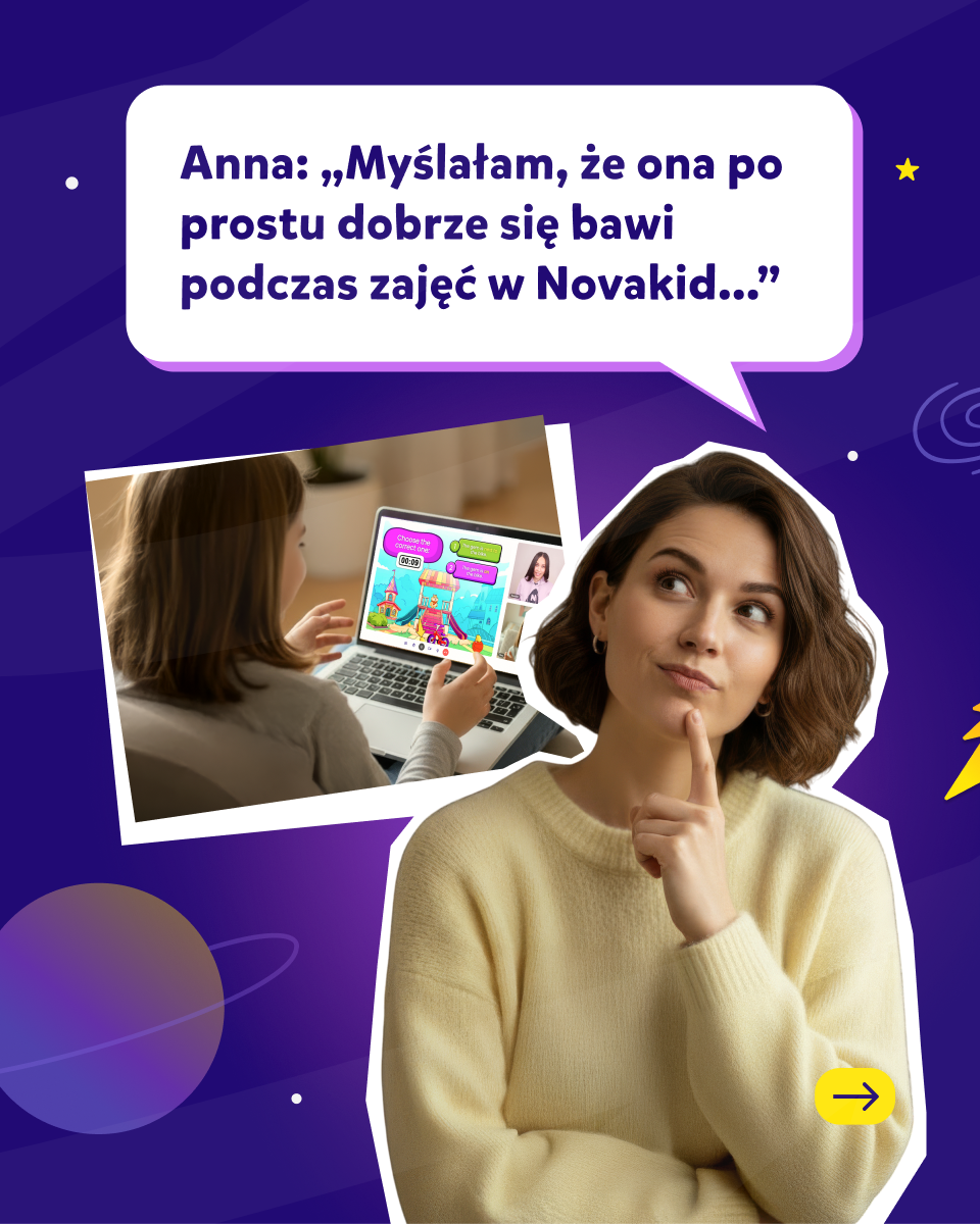 Novakid Polska Facebook ad: Powody, dla których Novakid to najlepsza szkoła języka…