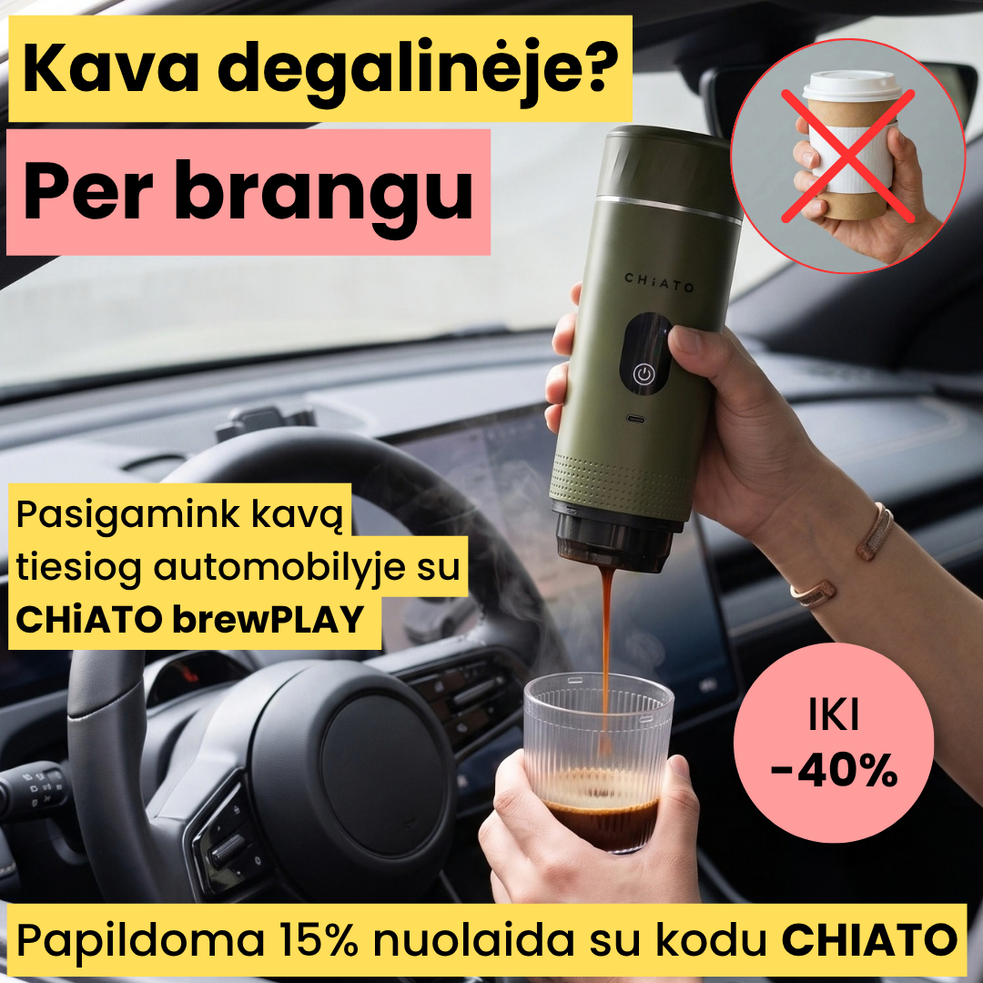 Kavos Draugas Facebook ad: Iki -40% + kodas: CHIATO