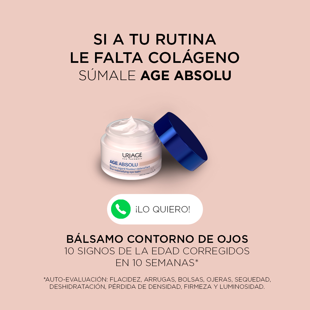 Uriage Facebook ad: Más firmeza menos arruga