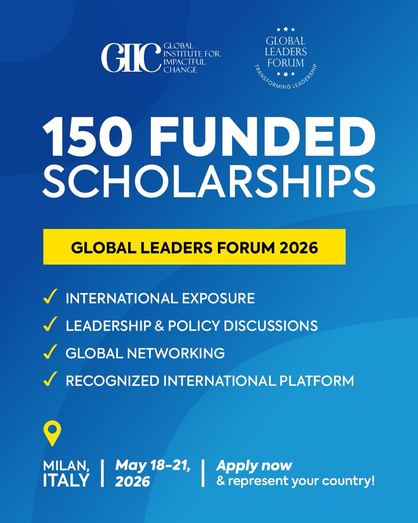 GIIC - Global Institute for Impactful Change Facebook ad: Milan Leadership Forum 2026