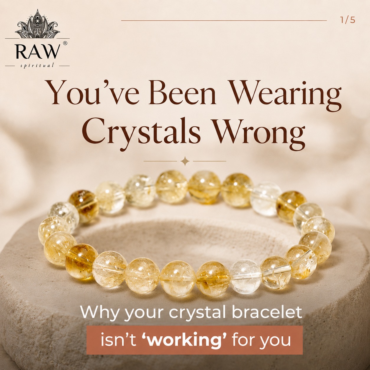 Raw Spiritual Facebook ad