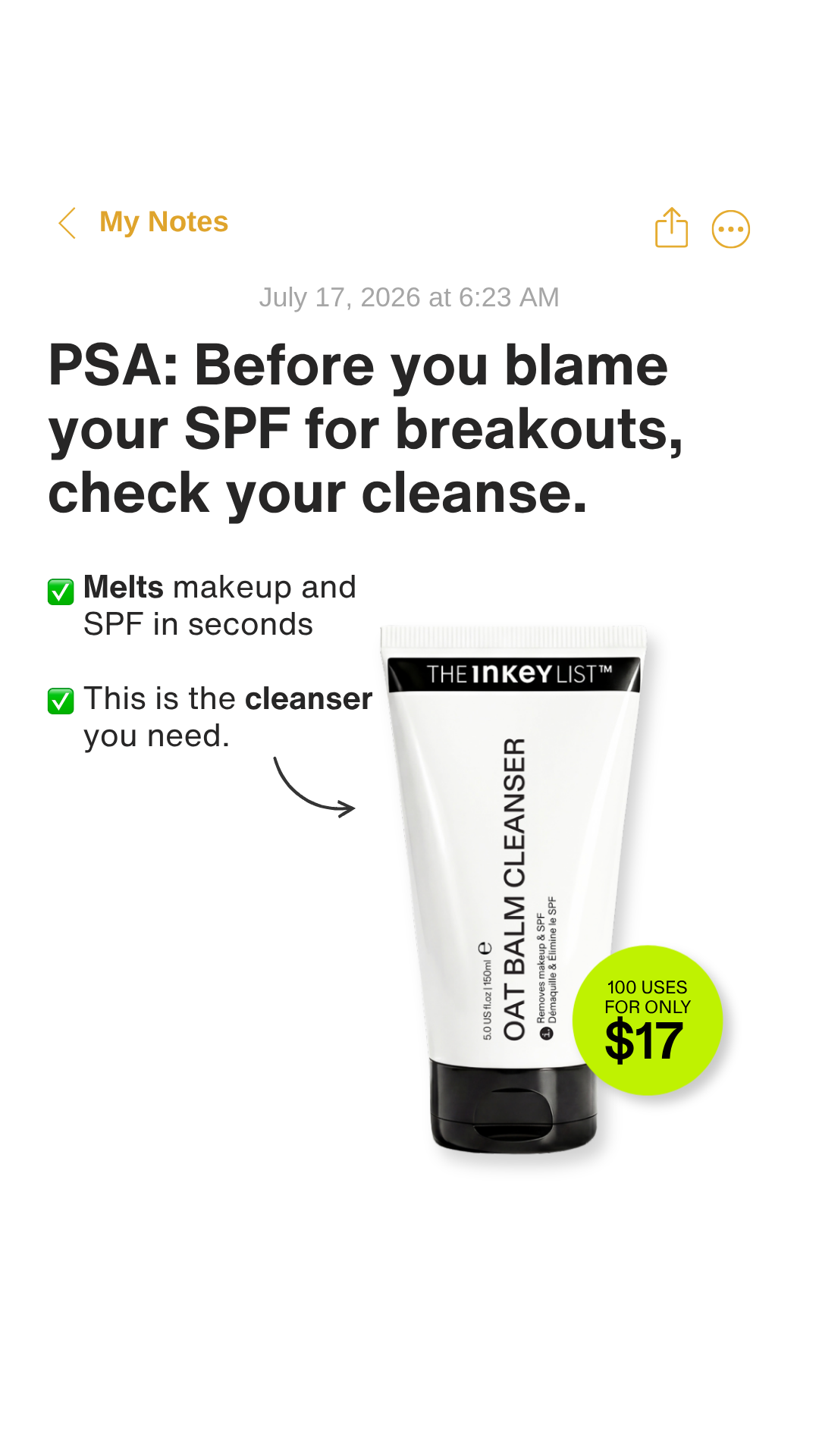 Theinkeylist Facebook ad