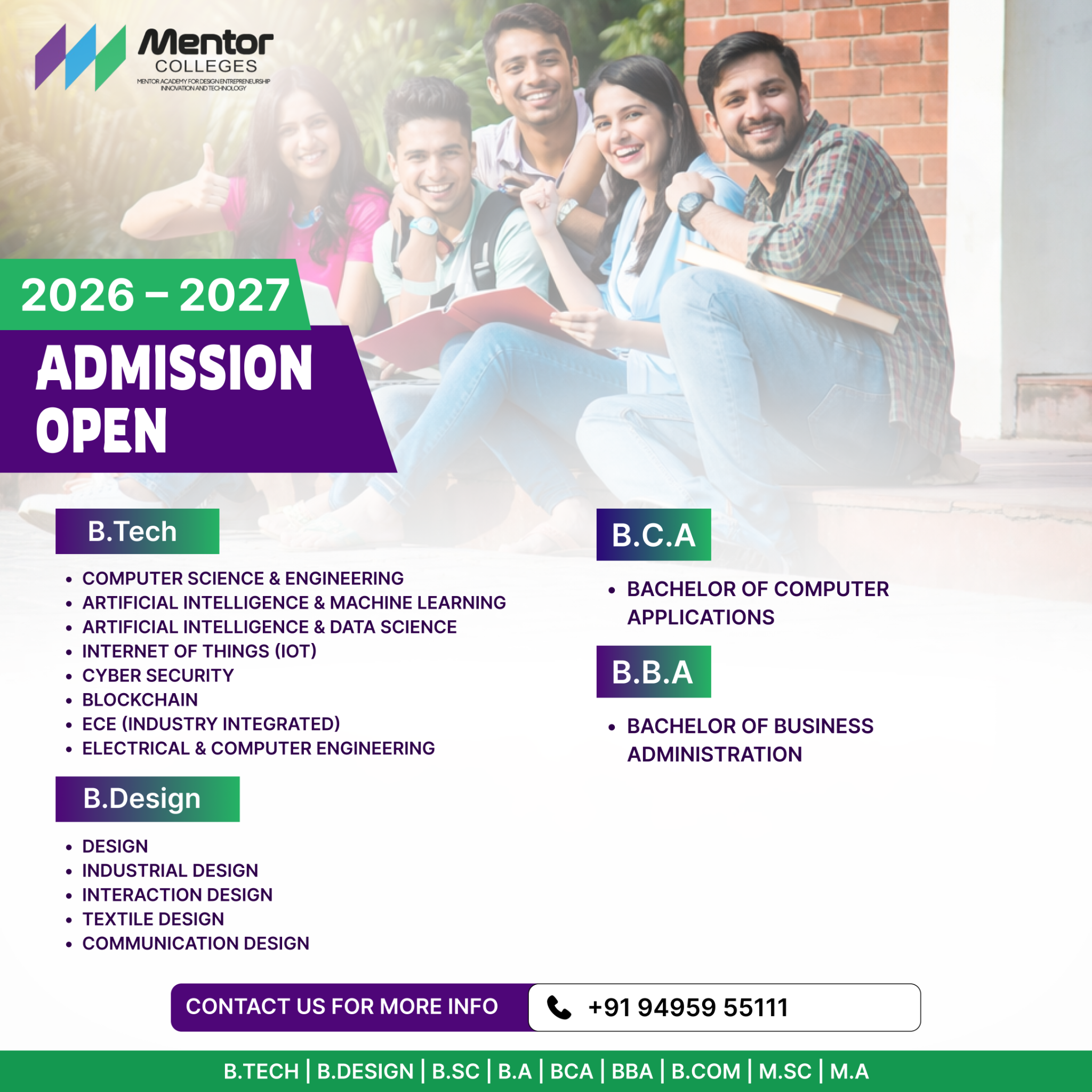 Mentor Colleges Facebook ad