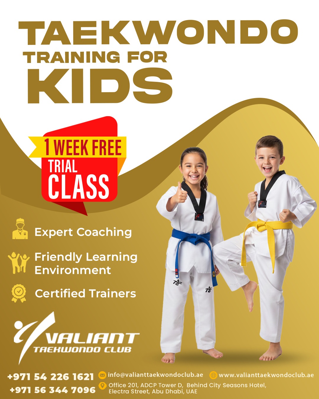 Valianttaekwondo Club Facebook ad