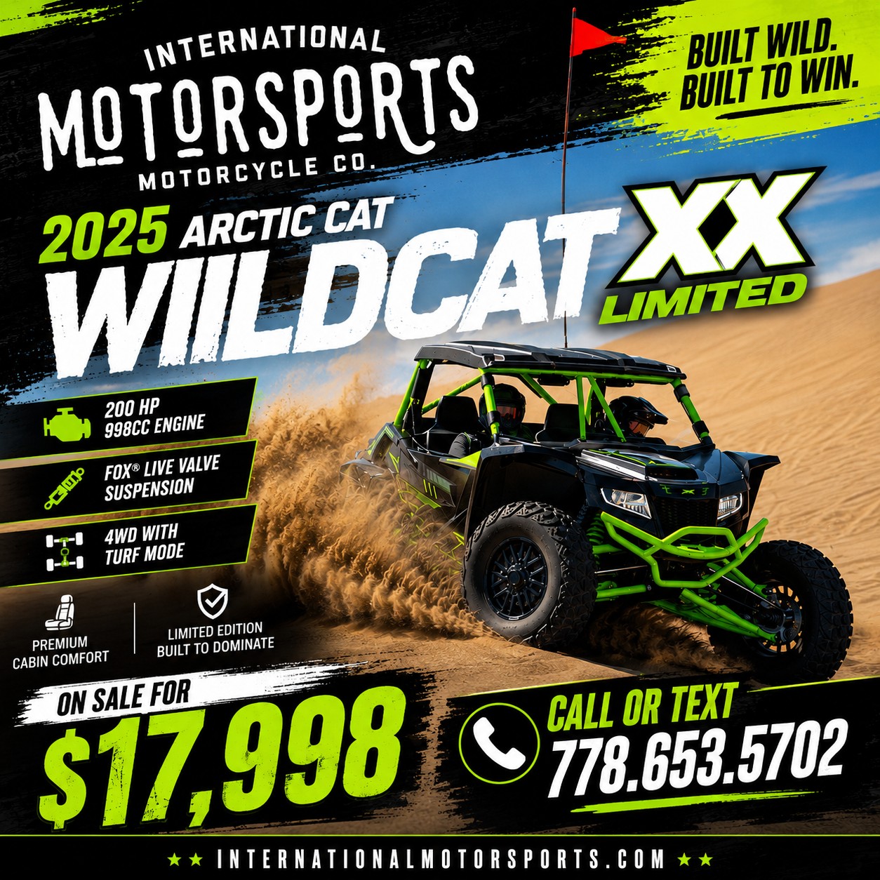 International Motorsports Motorcycle Company Facebook ad