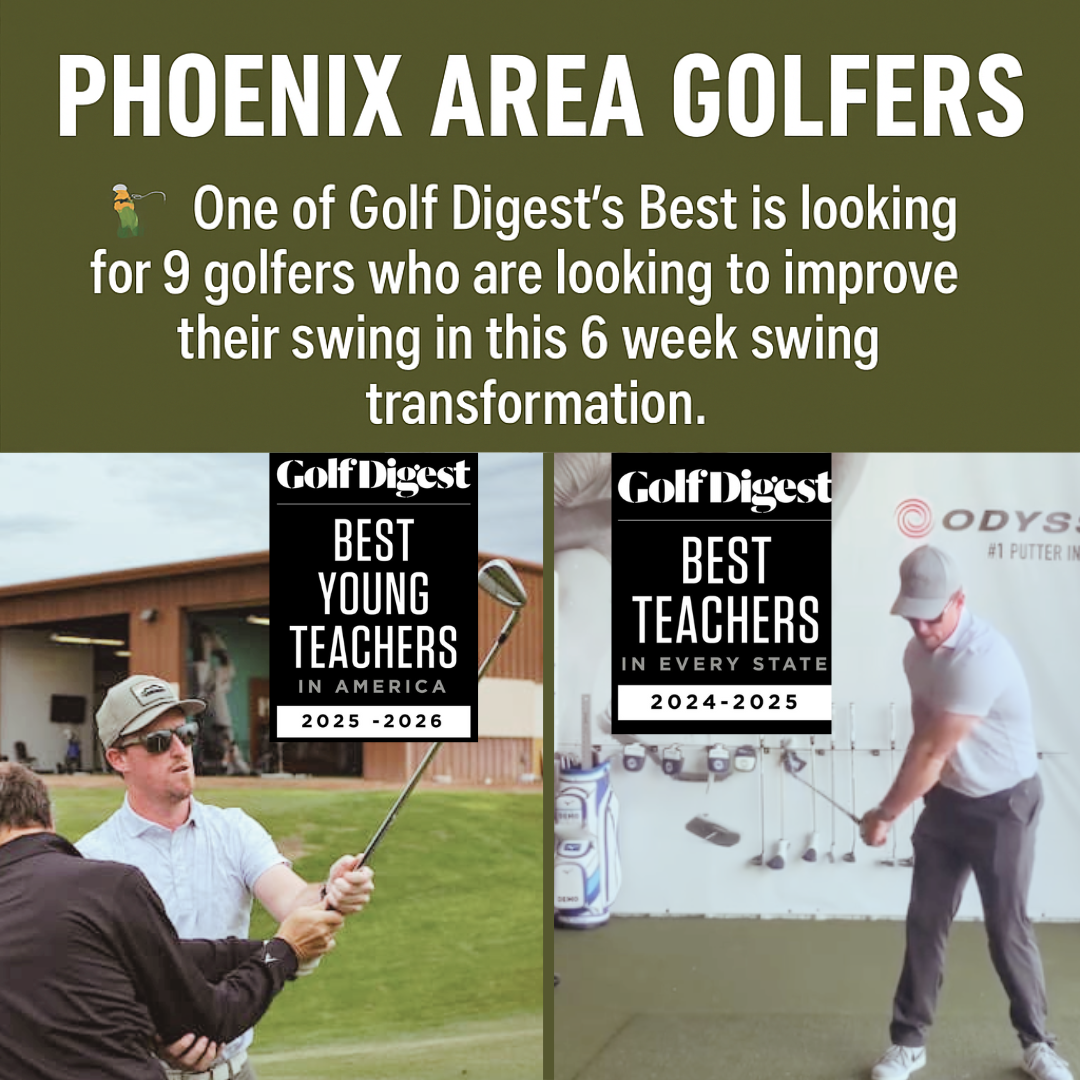 WE Golf Academy Facebook ad: 6 Week Golf Swing Transformation