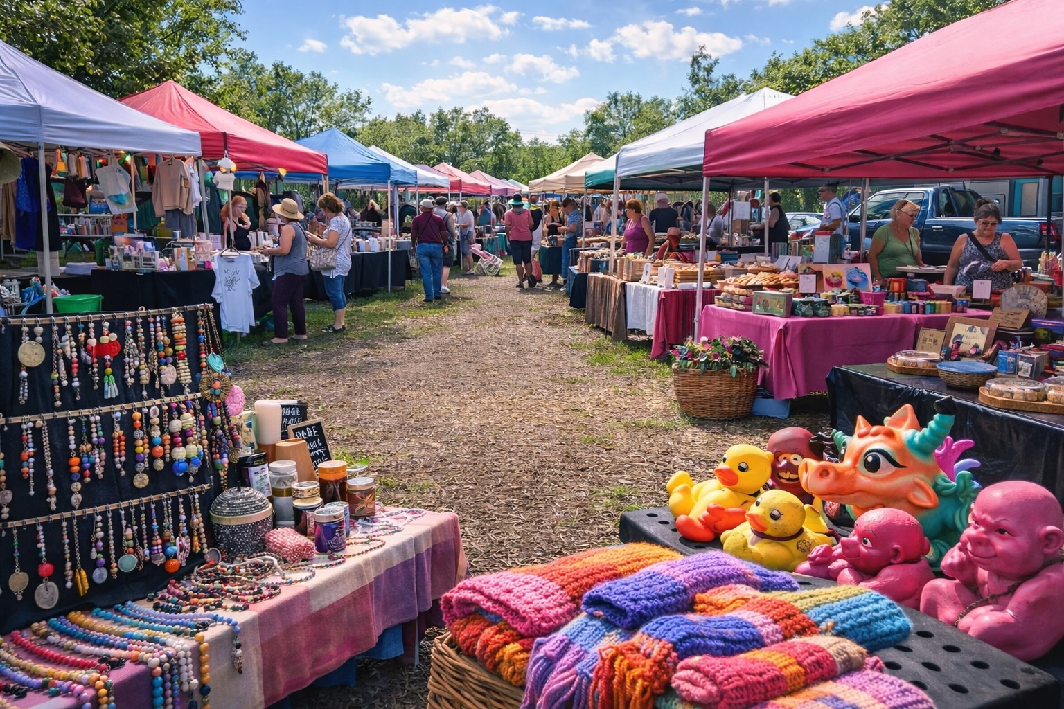 The Edge of Liberty Facebook ad: Edge of Liberty Craft Fair, 2026 Season (Sundays)