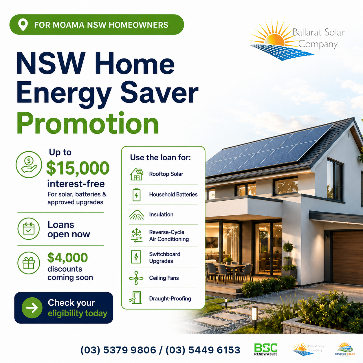 Ballarat Solar Company Facebook ad