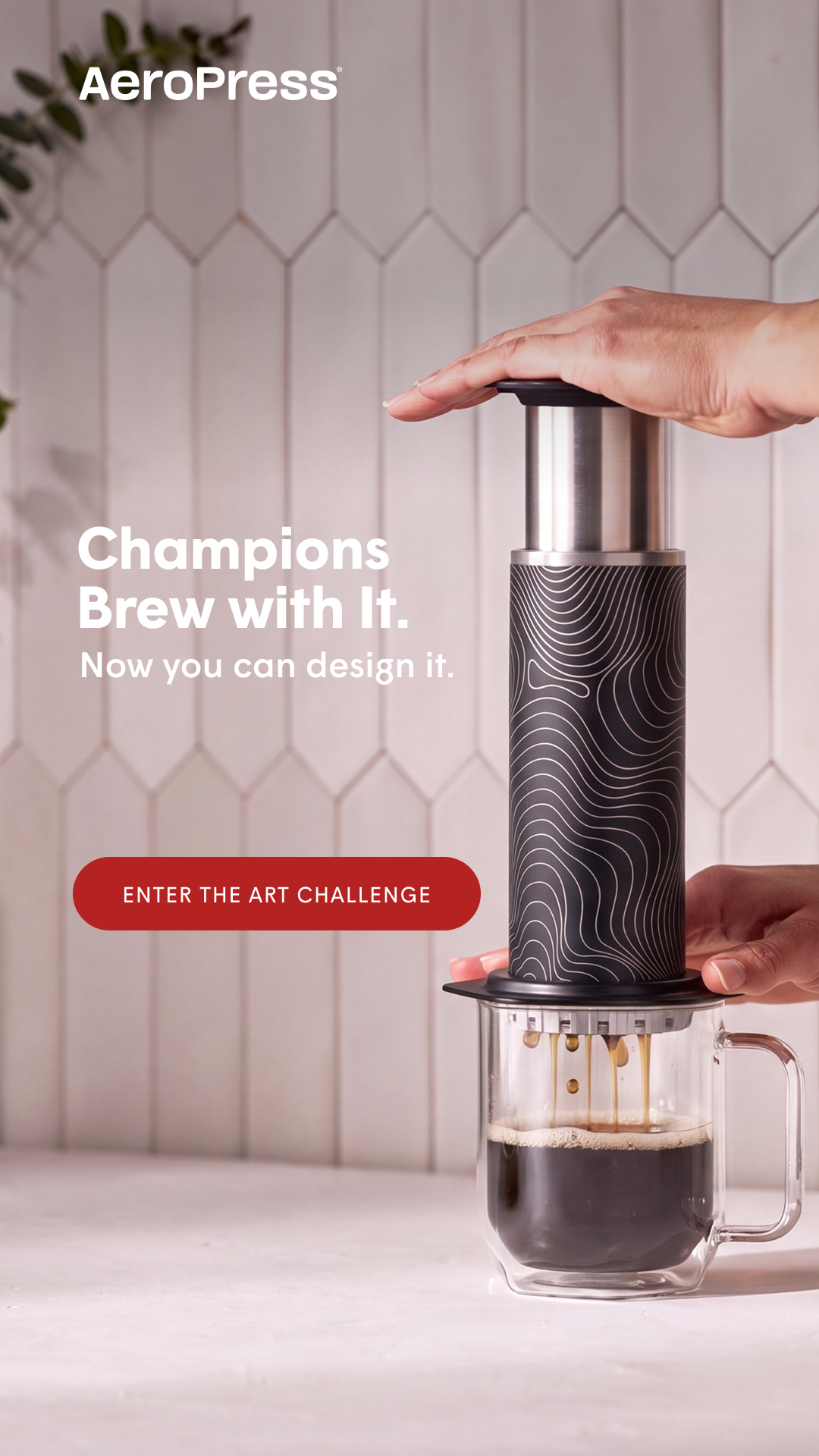 AeroPress Facebook ad
