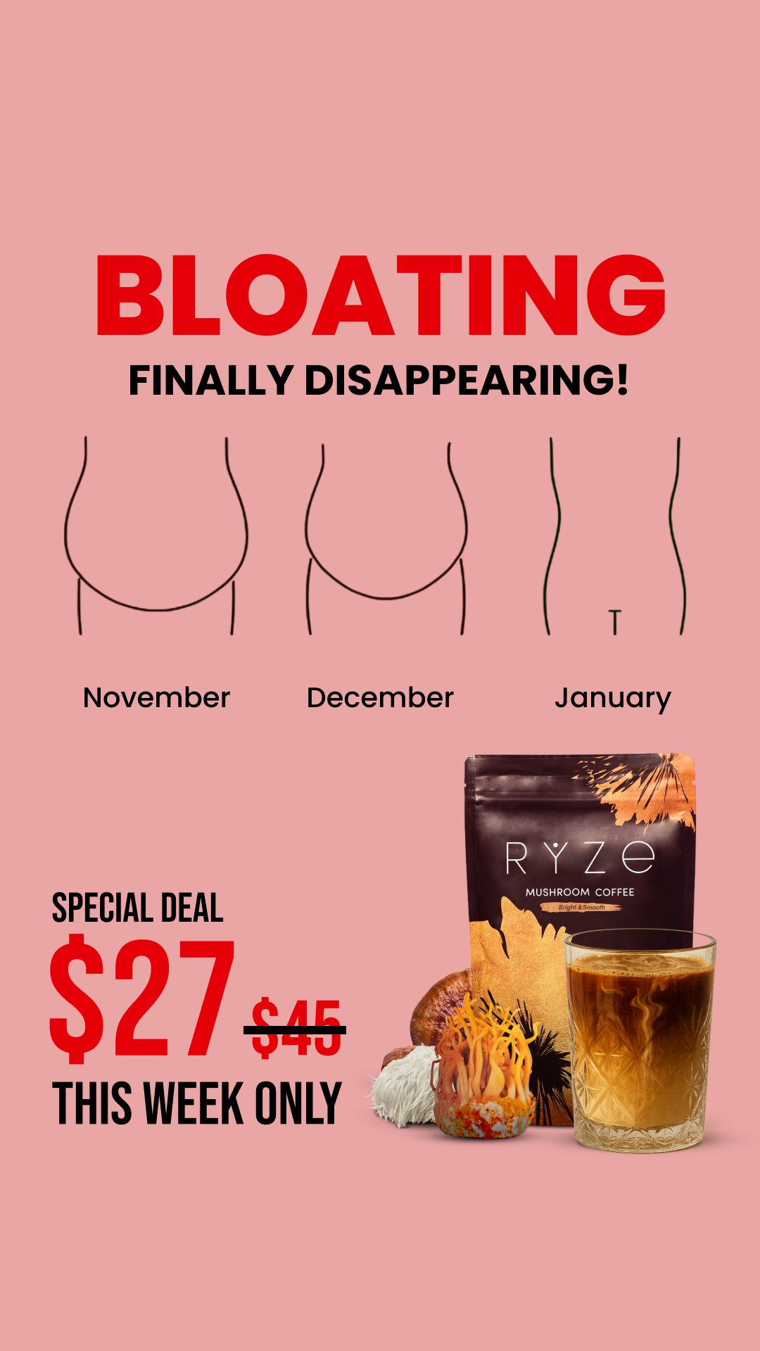 RYZE Superfoods Facebook ad