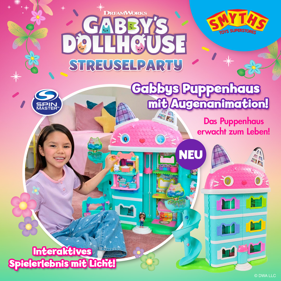 Universal Pictures Facebook ad: Bereit für die Gabby's Dollhouse Streuselparty?