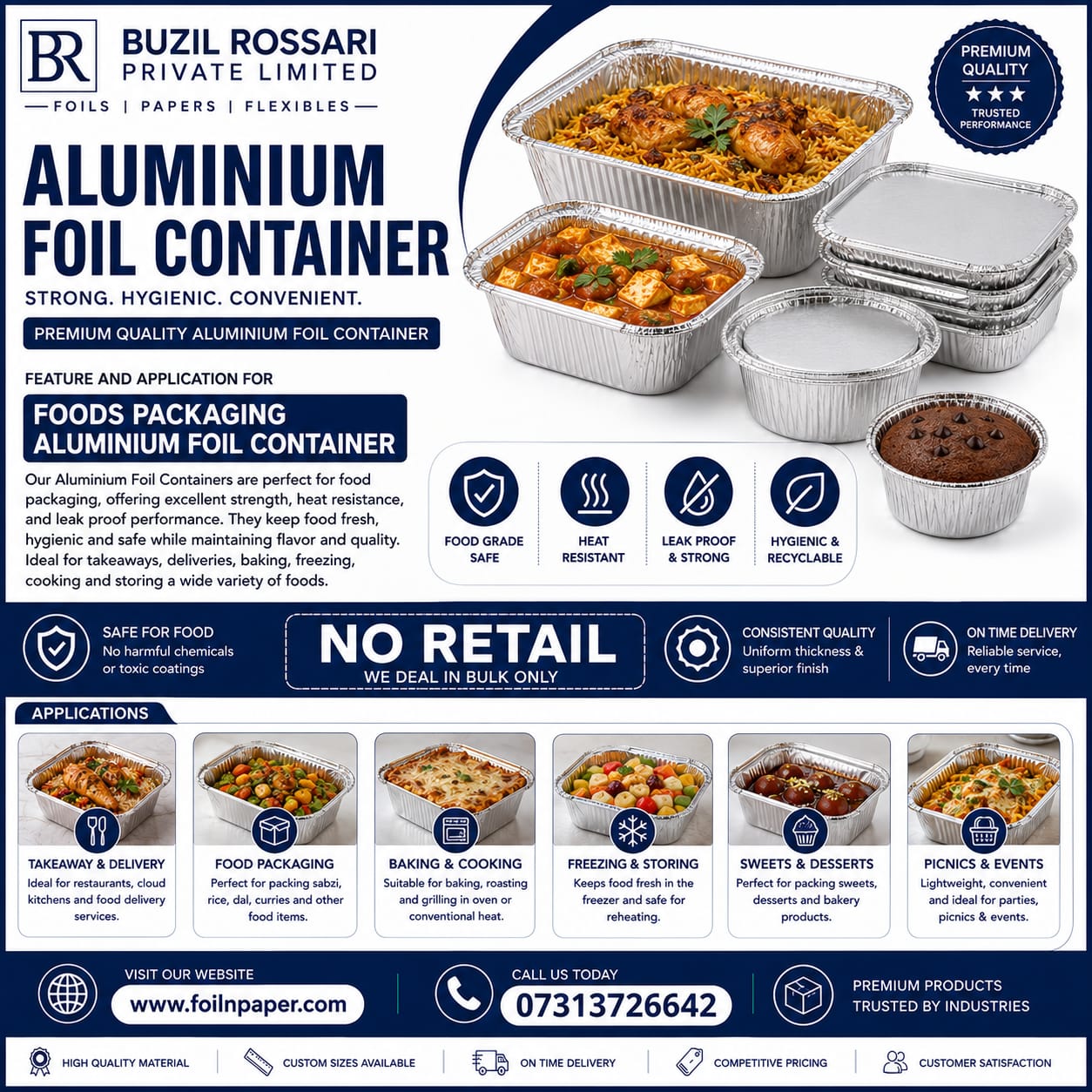 Buzil Rossari Facebook ad: Reliable Packaging & Food-Service Products for Bulk…