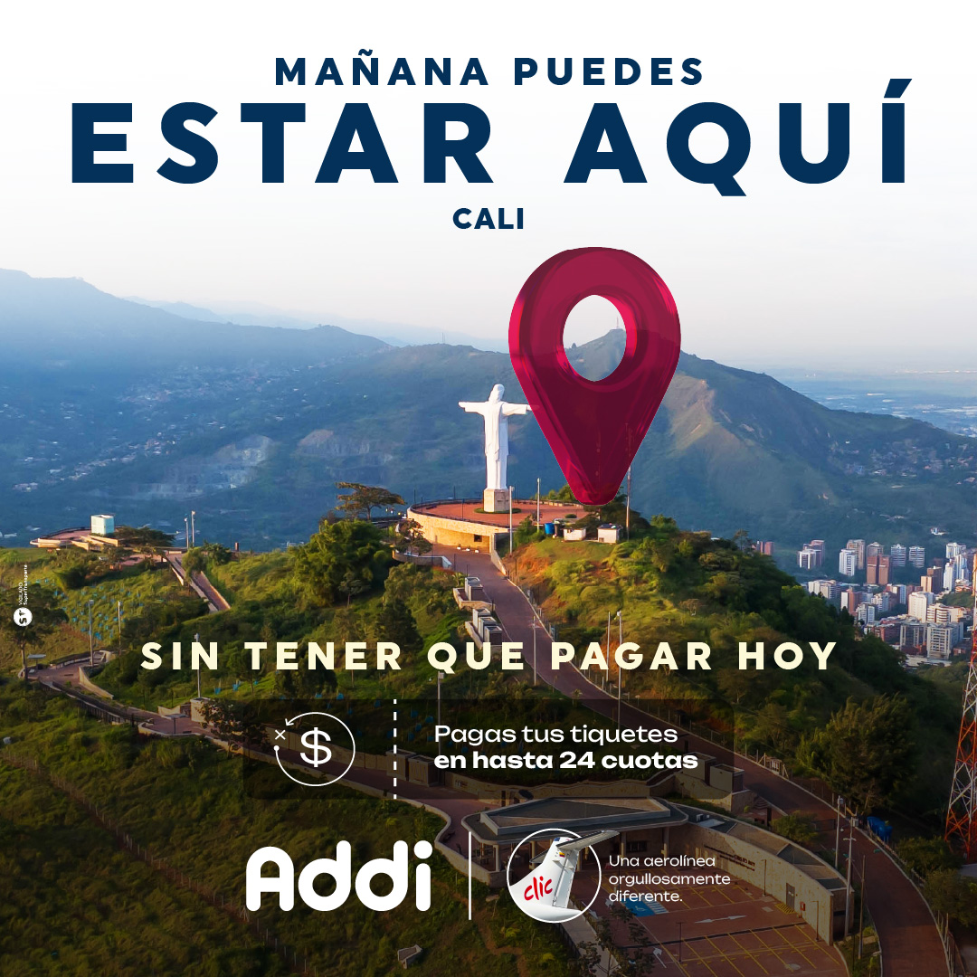 Clic Air Facebook ad: Compra hoy y paga después con Addi