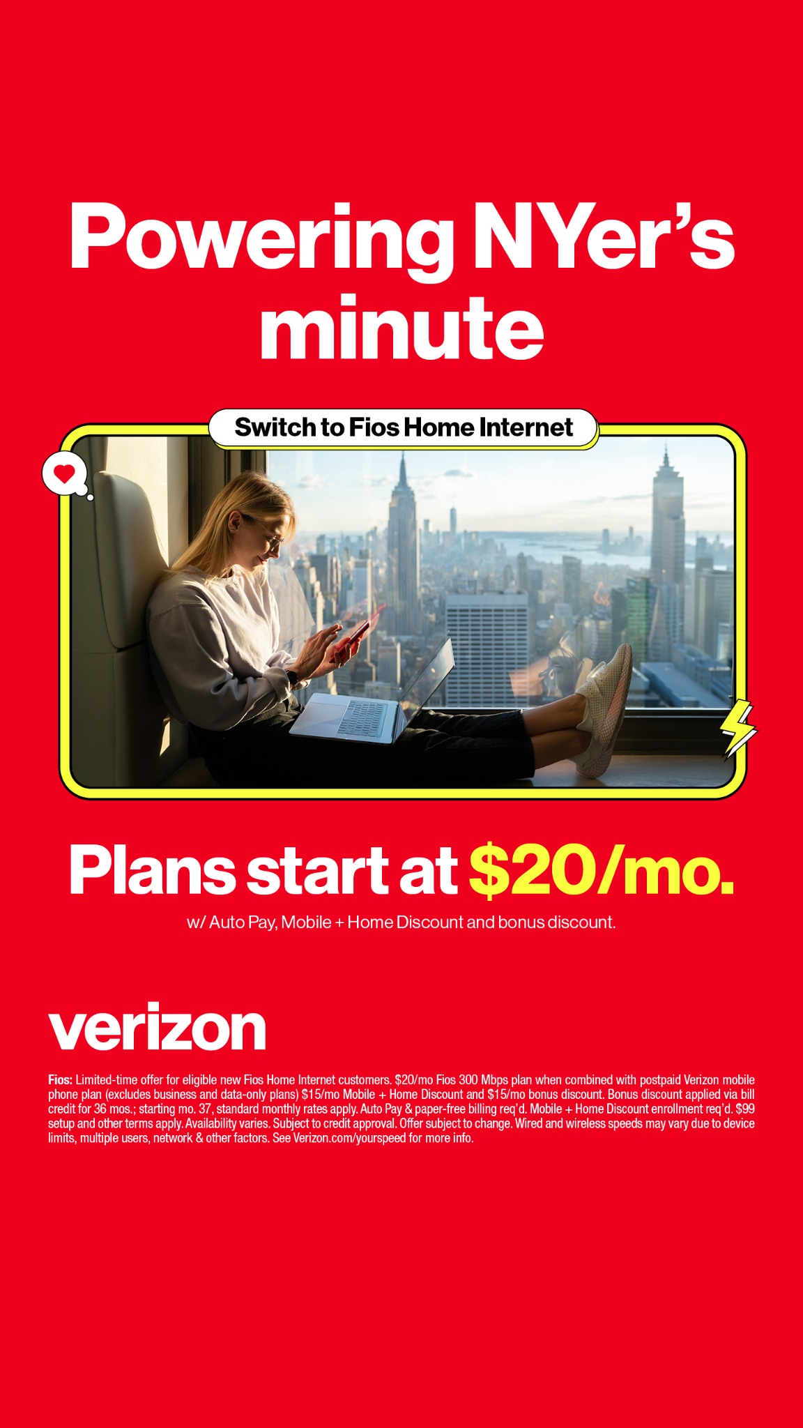 Verizon Facebook ad
