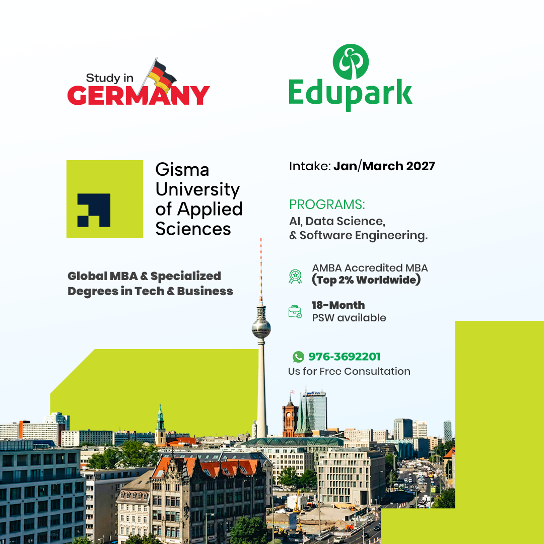 EDUPARK Facebook ad: Study in Germany 2027