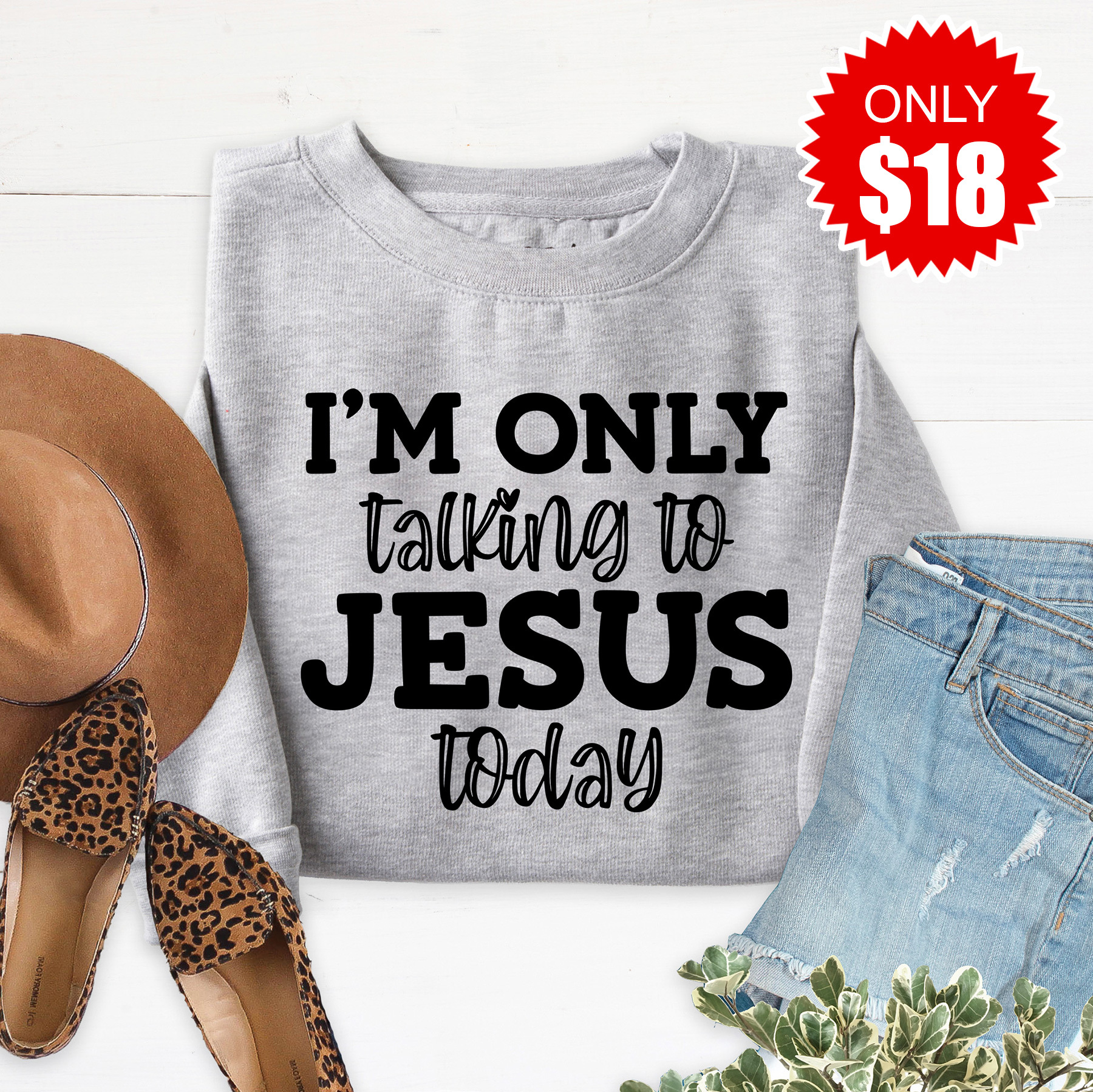 Love in Faith Facebook ad: Sweatshirts starting at $18 *while supplies last*