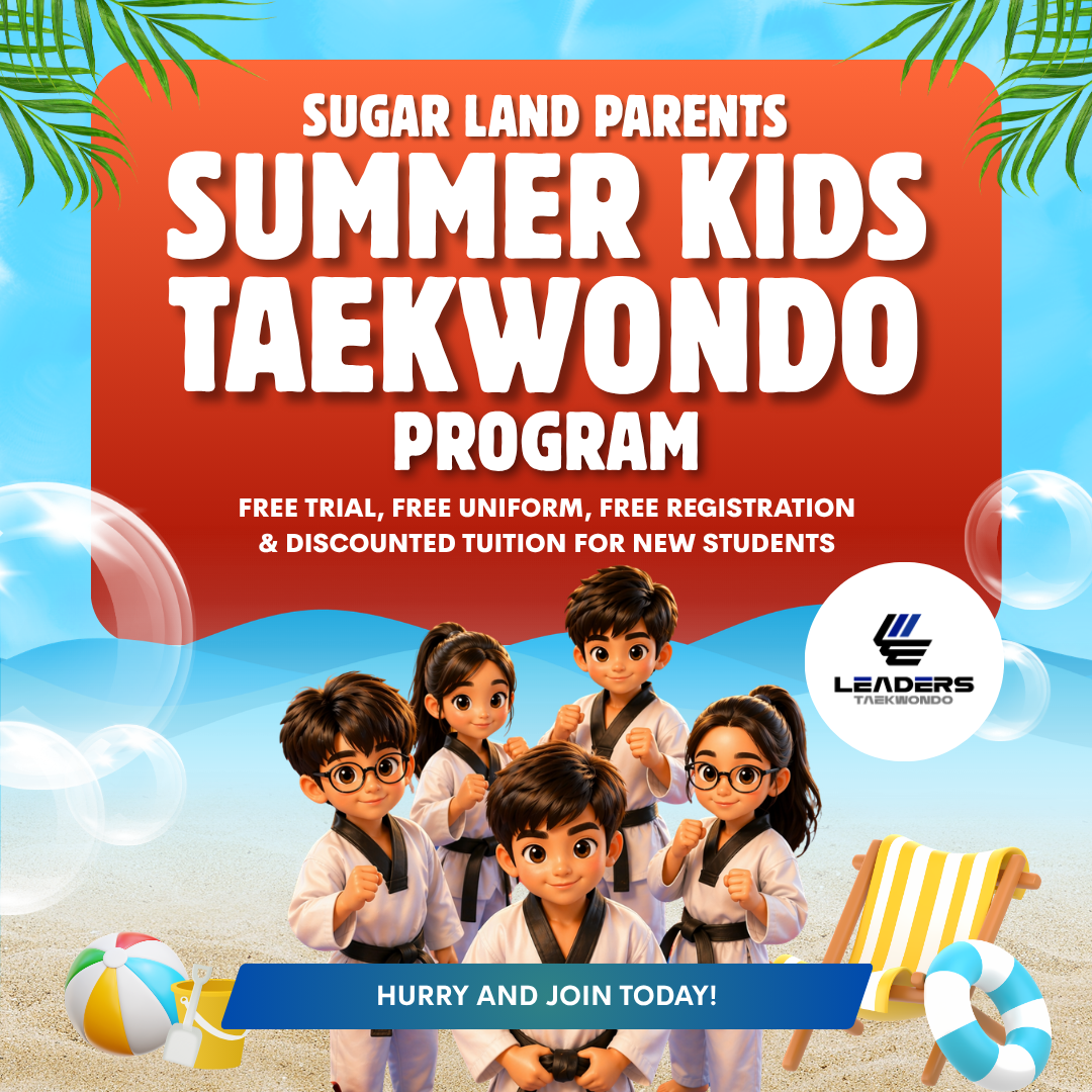 Leaders Taekwondo Sugar Land Facebook ad: Summer Confidence Starts Here