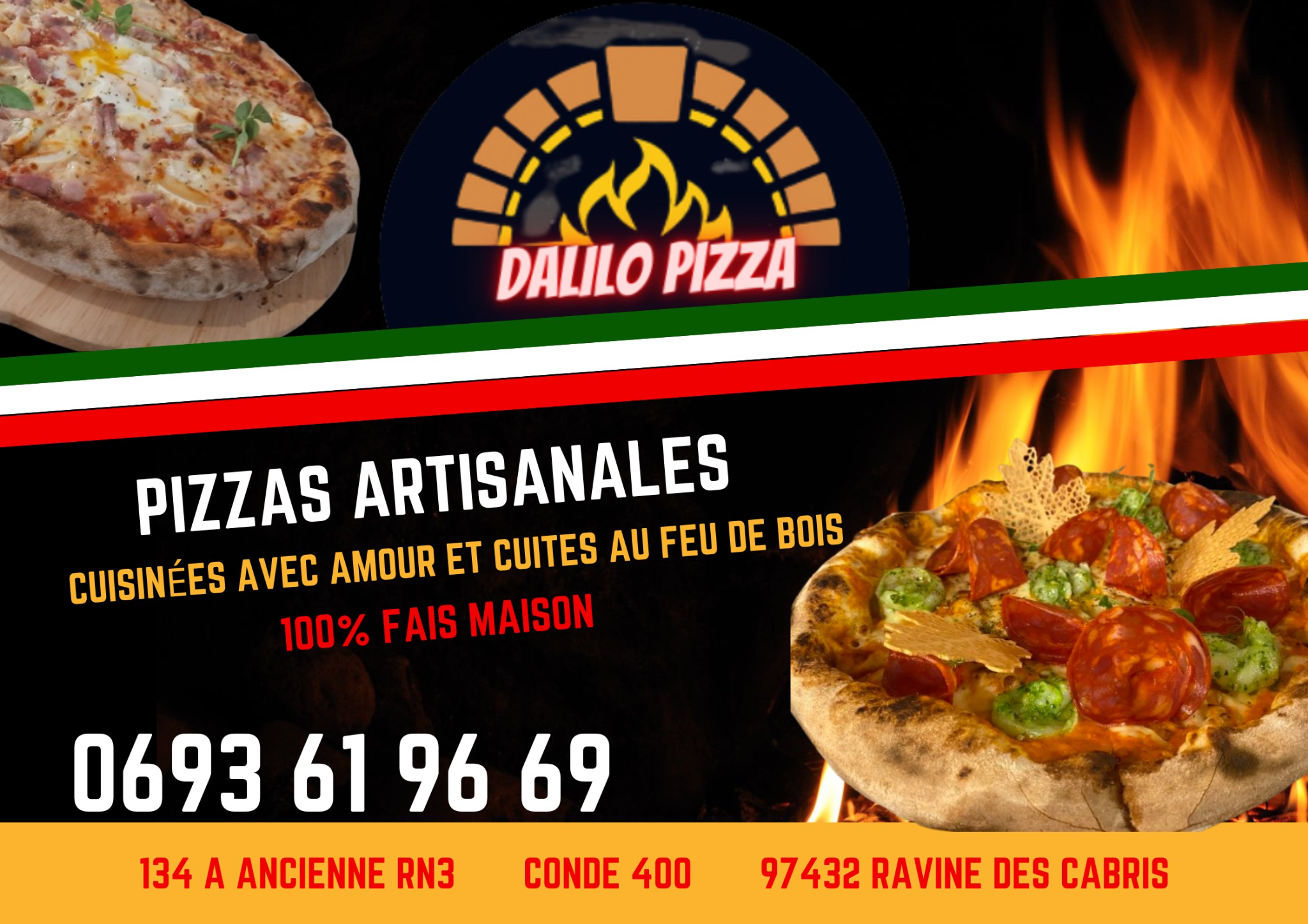 Dalilo Pizza Facebook ad from Aug 29, 2025