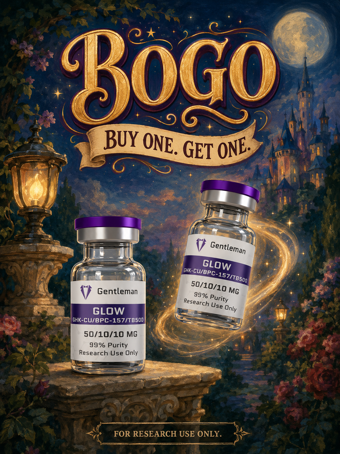 Gentlemen Science Department Facebook ad: BOGO Event Live at Gentleman