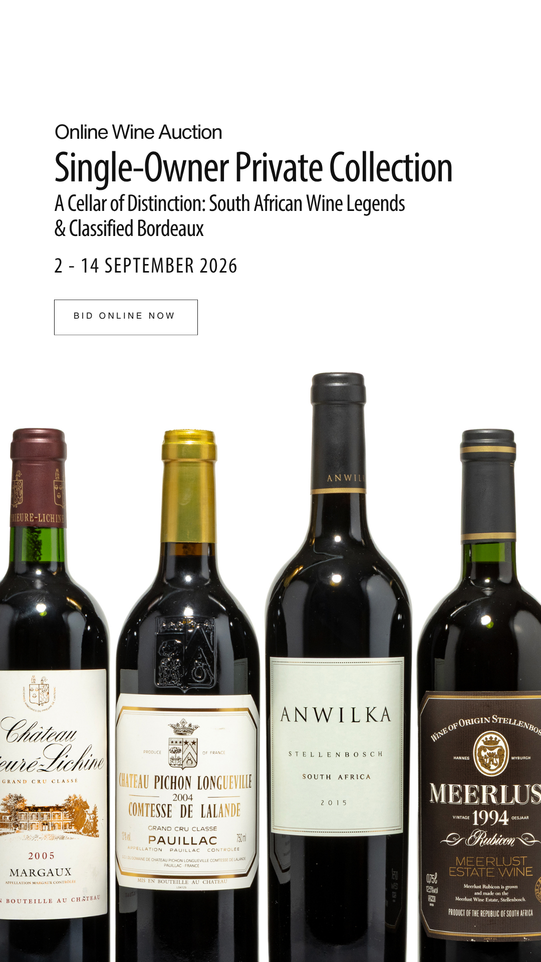 Strauss & Co Facebook ad: Strauss & Co's September auctions are open to…