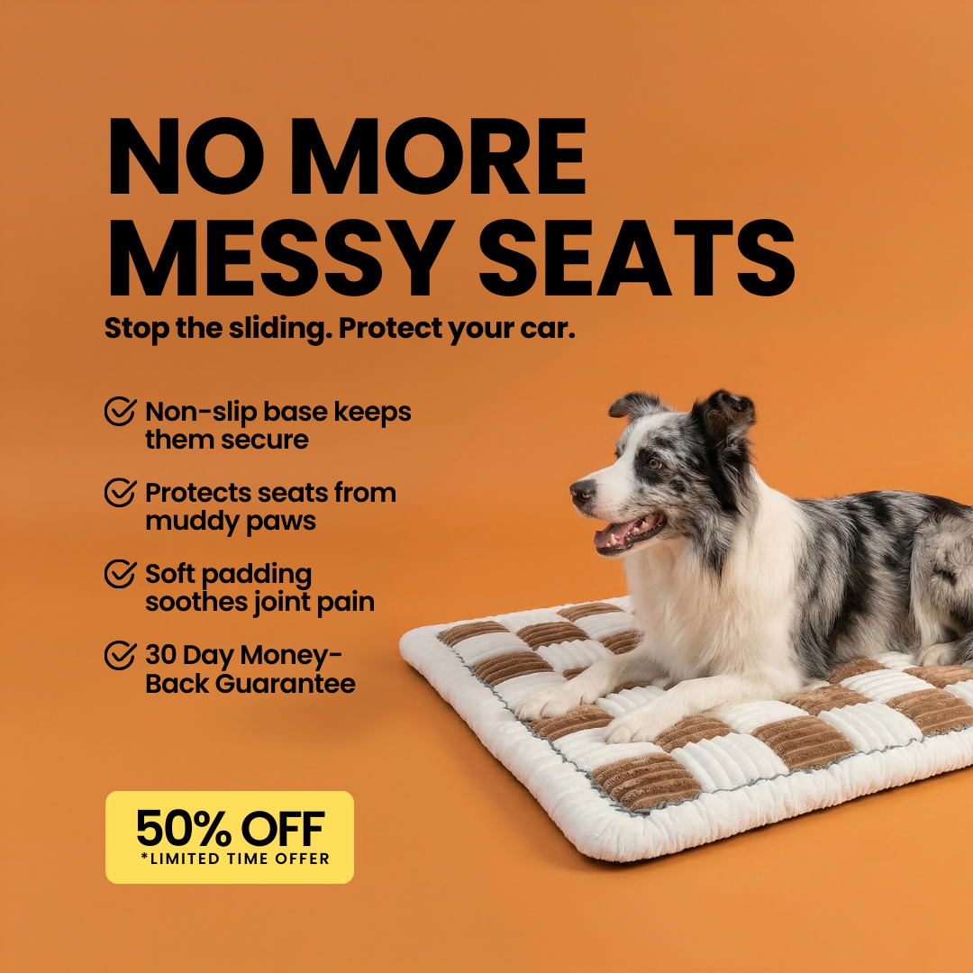 ComfyDawg Facebook ad: 50% OFF Best-Selling Travel Cushion