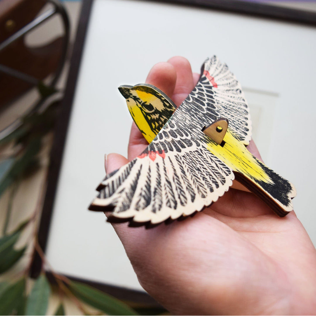 Bridget Farmer Printmaker Facebook ad: This small reminder of the visitors in our…