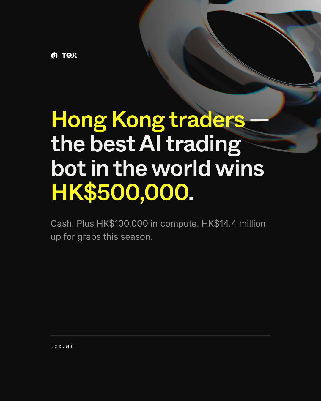 Tqx.ai Facebook ad: HK$14.4M in prizes