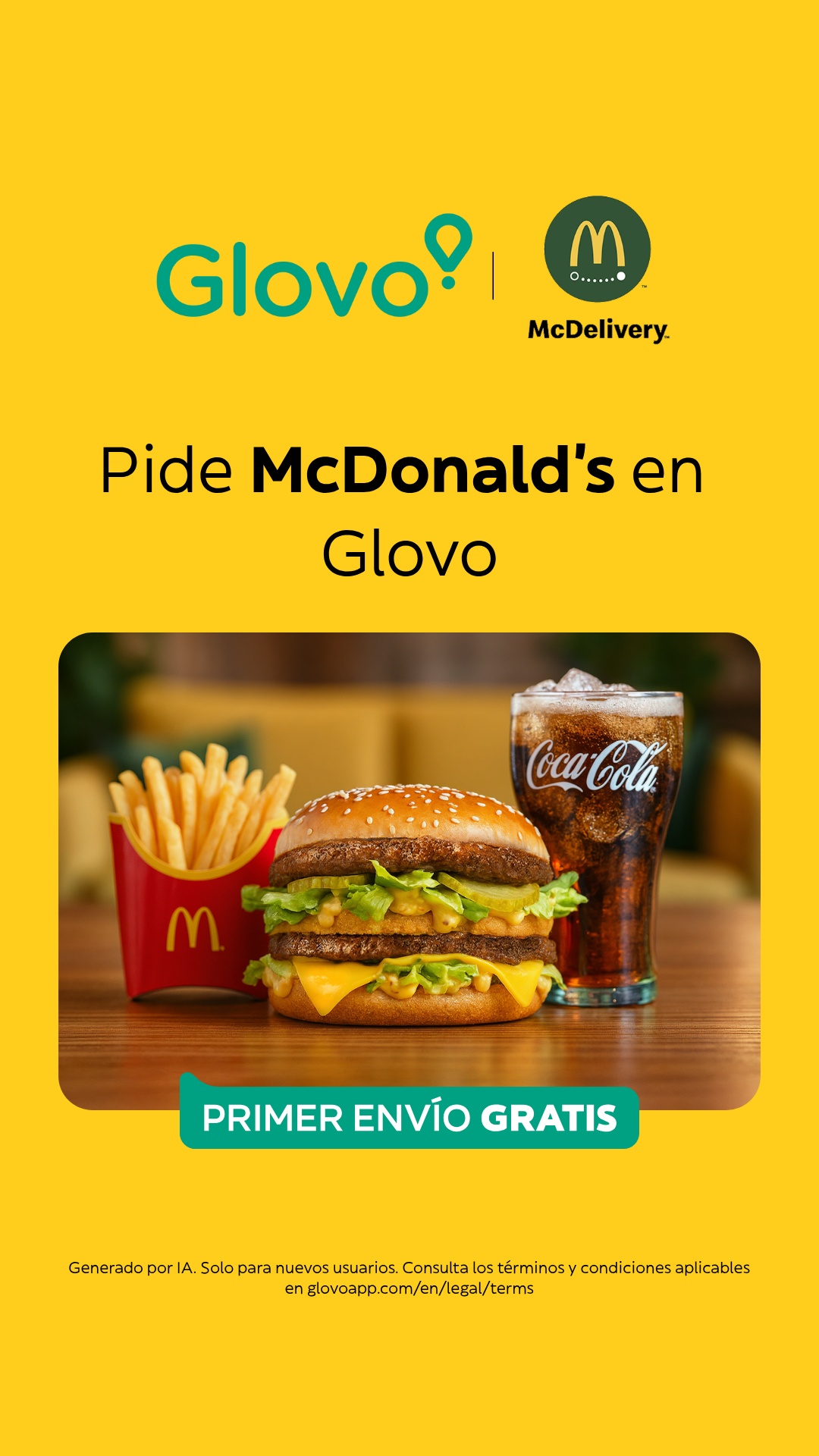 Glovo Facebook ad from Apr 13, 2026