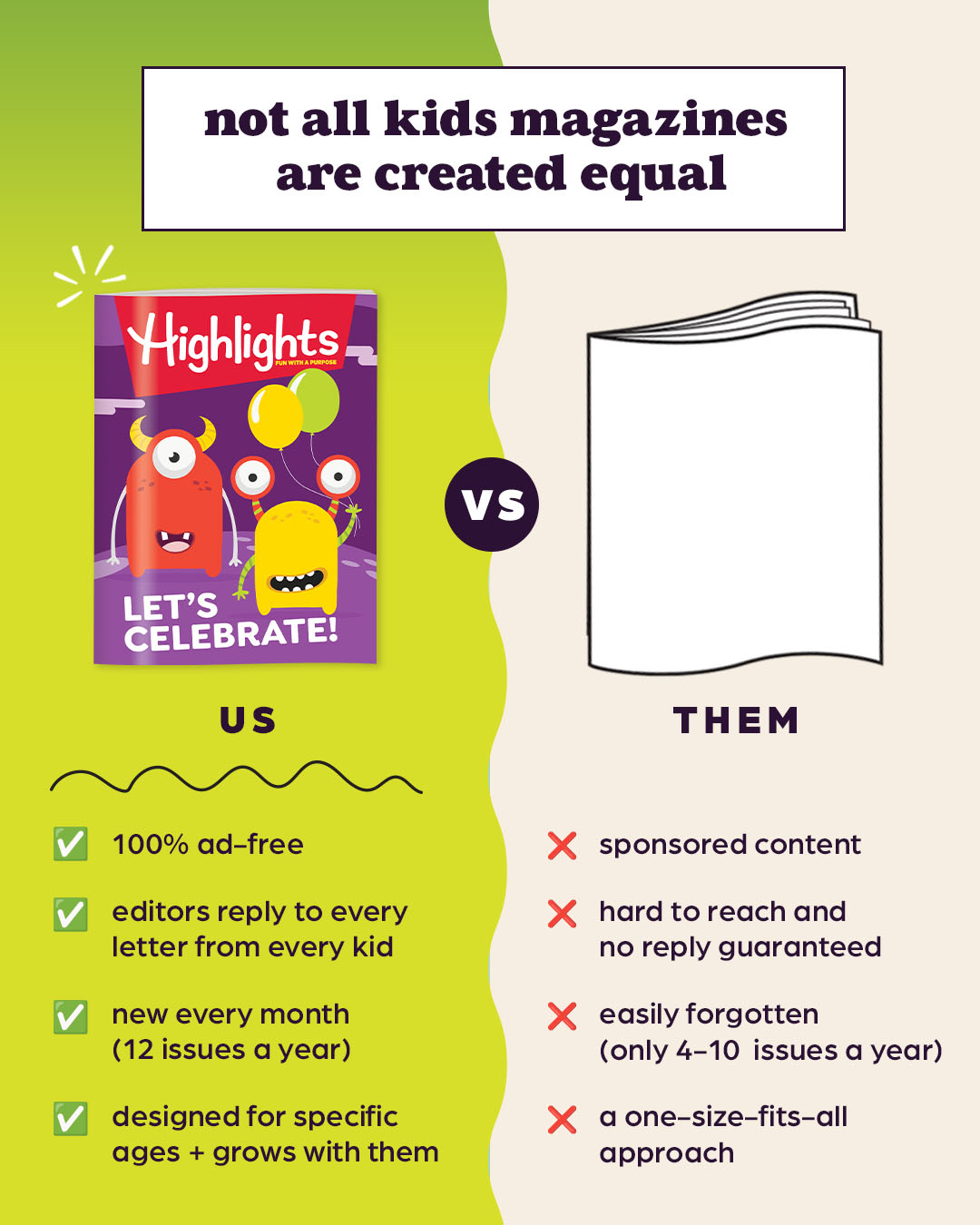 Highlights for Children Facebook ad