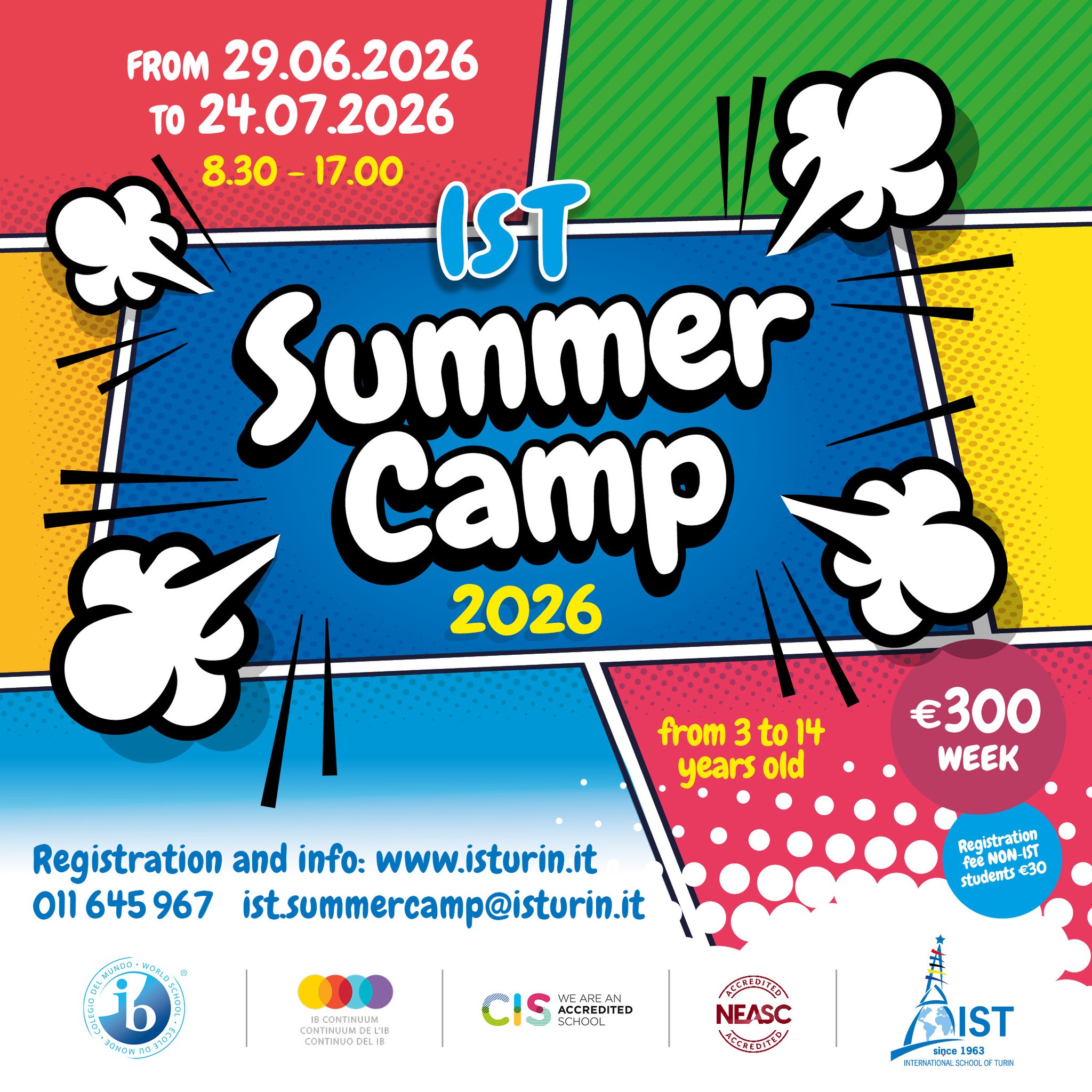 International School Turin Facebook ad: IST Summer Camp 2026 | 29.06 - 24.07