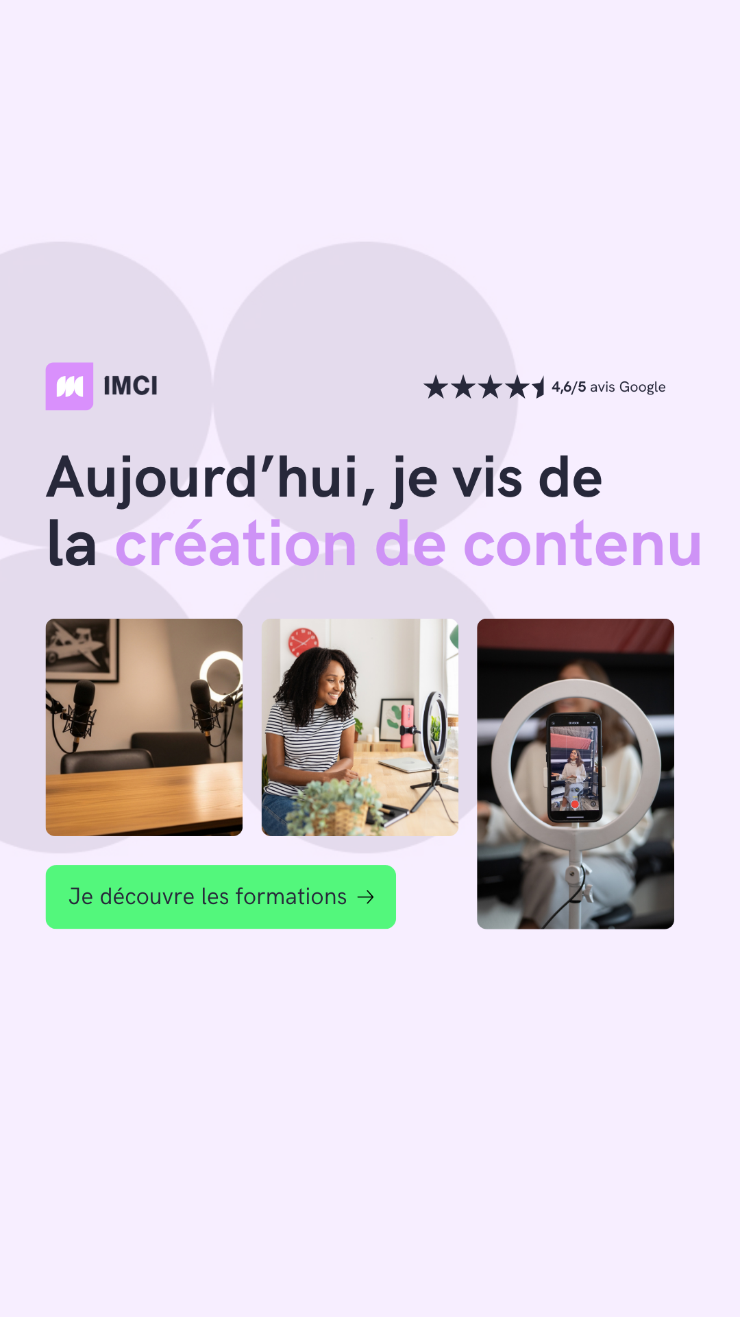 IMCI - Formation Community Manager et Réseaux Sociaux Facebook ad from Apr 1, 2026