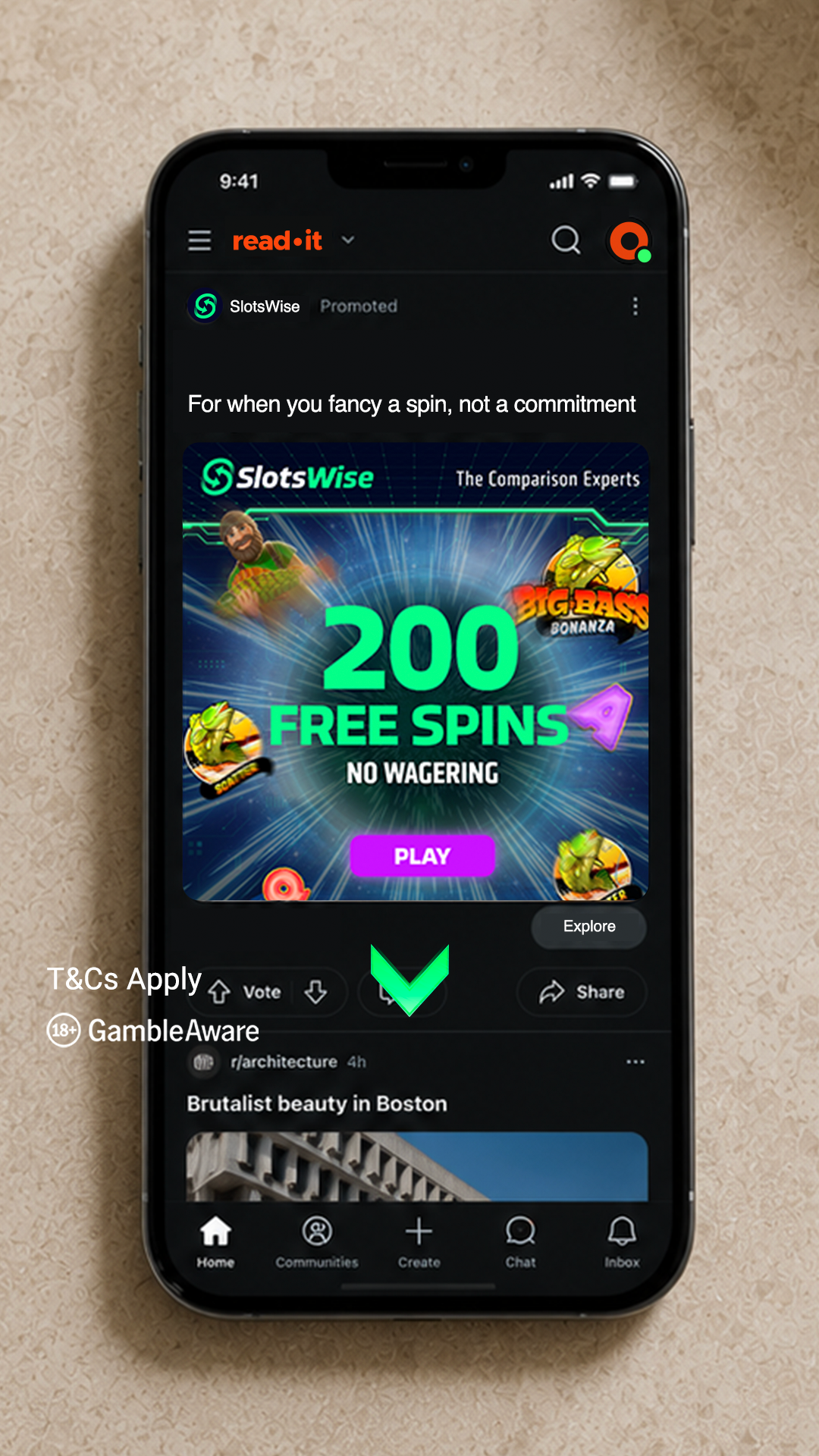 SlotsWise Facebook ad from Jun 7, 2026