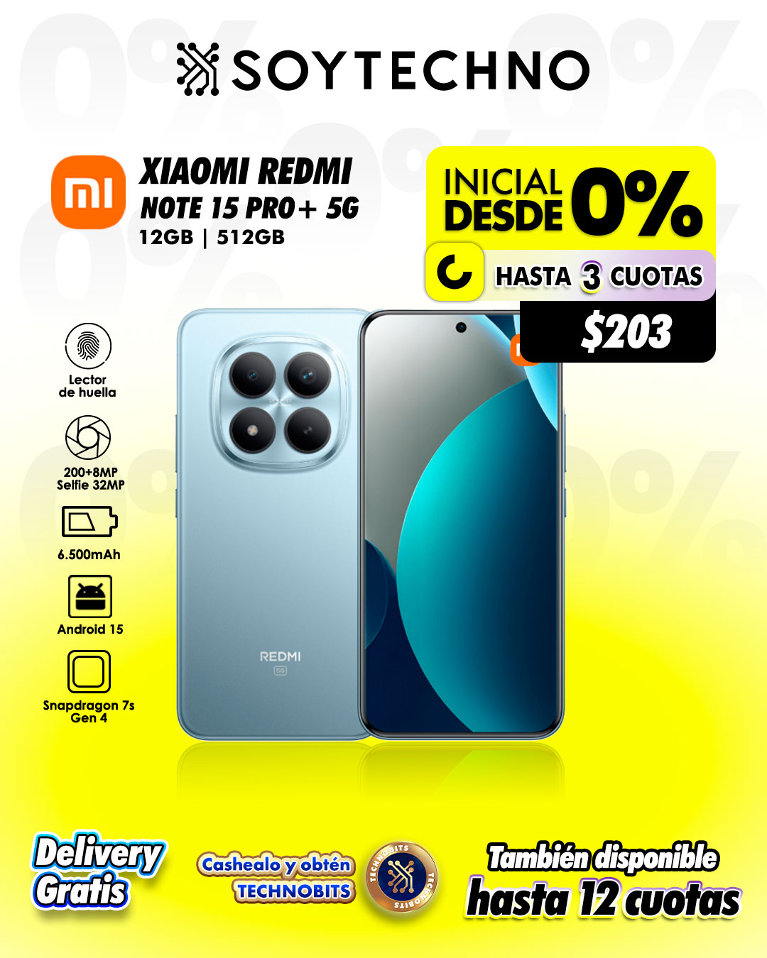 Grupo Soytechno Facebook ad: TU TECNOLOGÍA DESDE 0% DE INICIAL