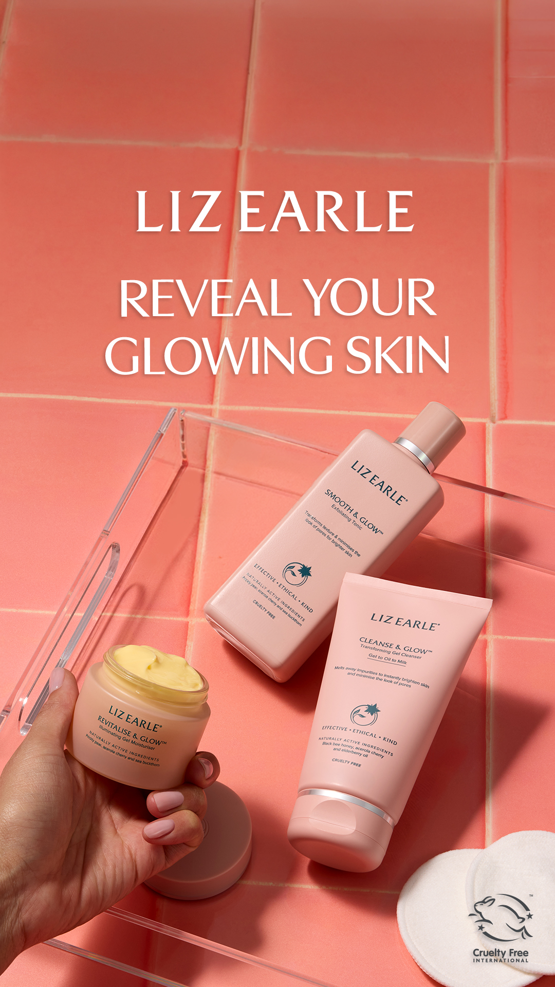 Liz Earle Beauty Co. Facebook ad: Free Delivery On Orders £30+